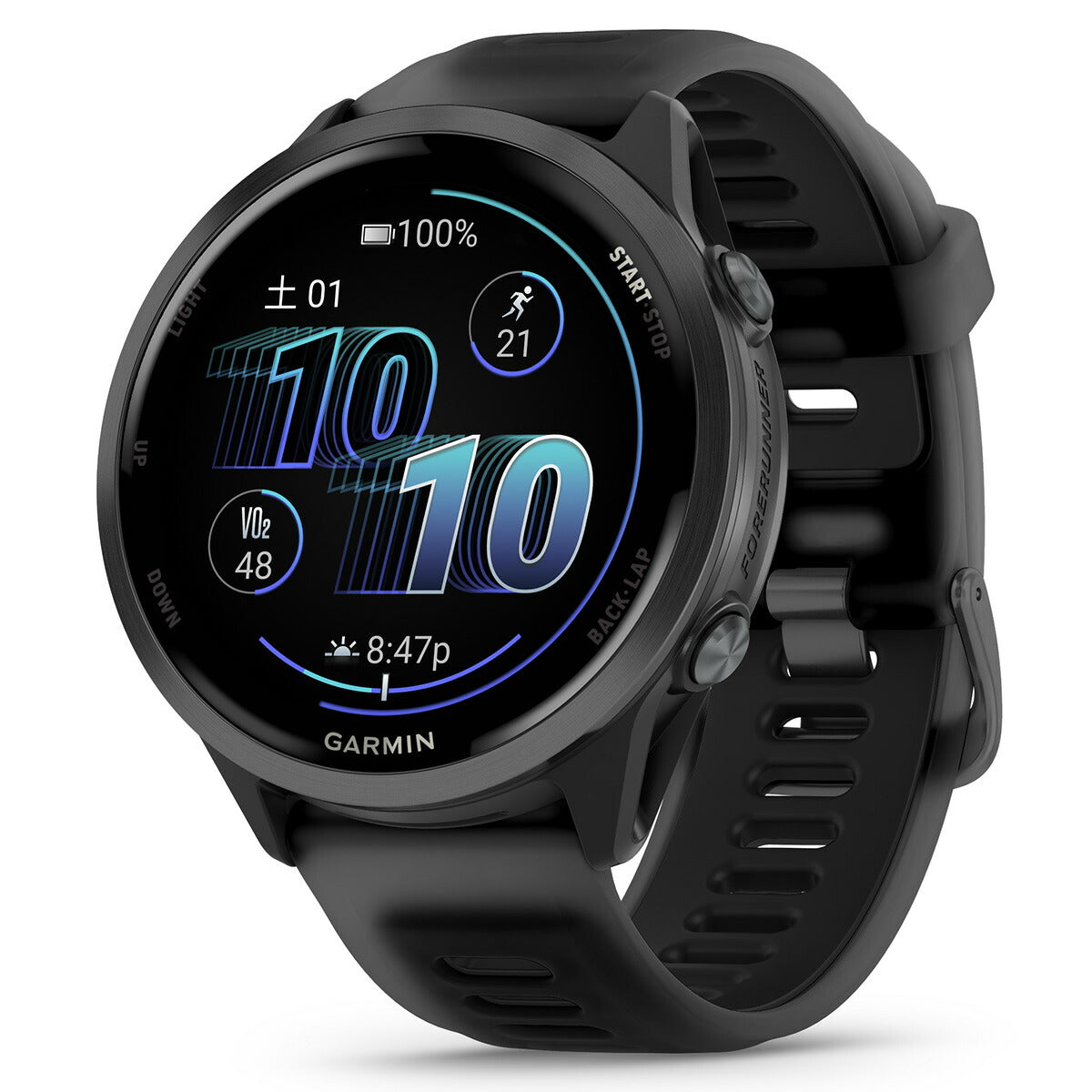 ガーミン GARMIN Forerunner 570 47mm フォアランナー 570 47mm GPS ランニング スマートウォッチ 010-02971-30 腕時計 メンズ レディース Black【2025 新作】