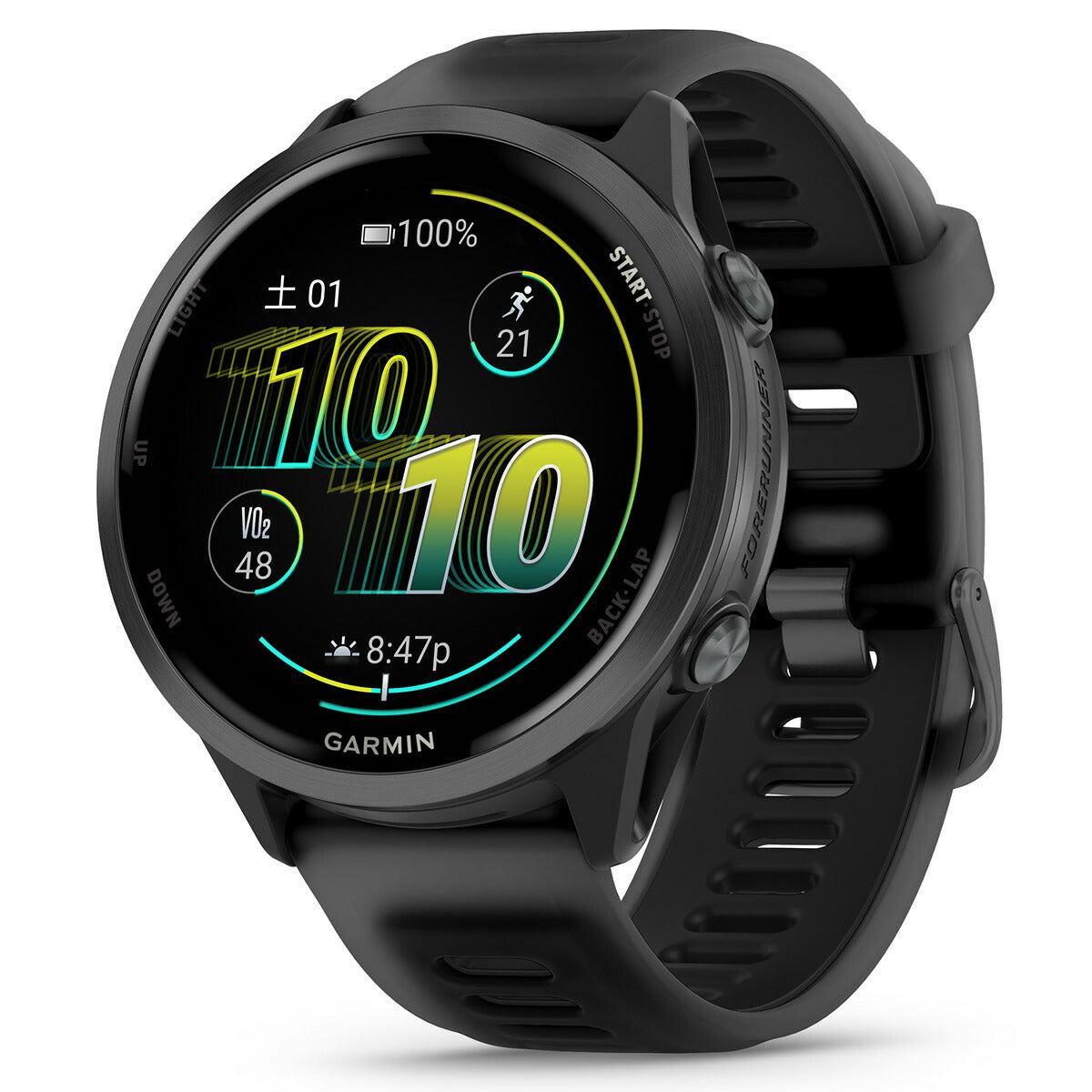 ガーミン GARMIN Forerunner 570 47mm フォアランナー 570 47mm GPS ランニング スマートウォッチ 010-02971-30 腕時計 メンズ レディース Black【2025 新作】