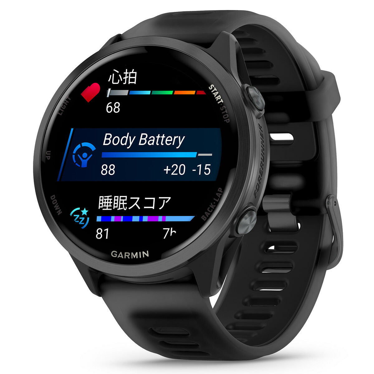 ガーミン GARMIN Forerunner 570 47mm フォアランナー 570 47mm GPS ランニング スマートウォッチ 010-02971-30 腕時計 メンズ レディース Black【2025 新作】