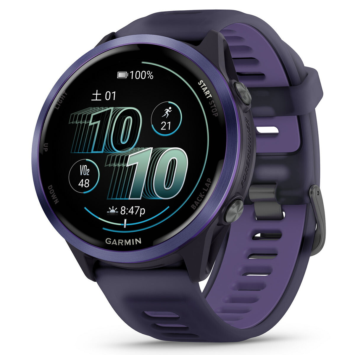 ガーミン GARMIN Forerunner 570 47mm フォアランナー 570 47mm GPS ランニング スマートウォッチ 010-02971-32 腕時計 メンズ レディース Purple【2025 新作】