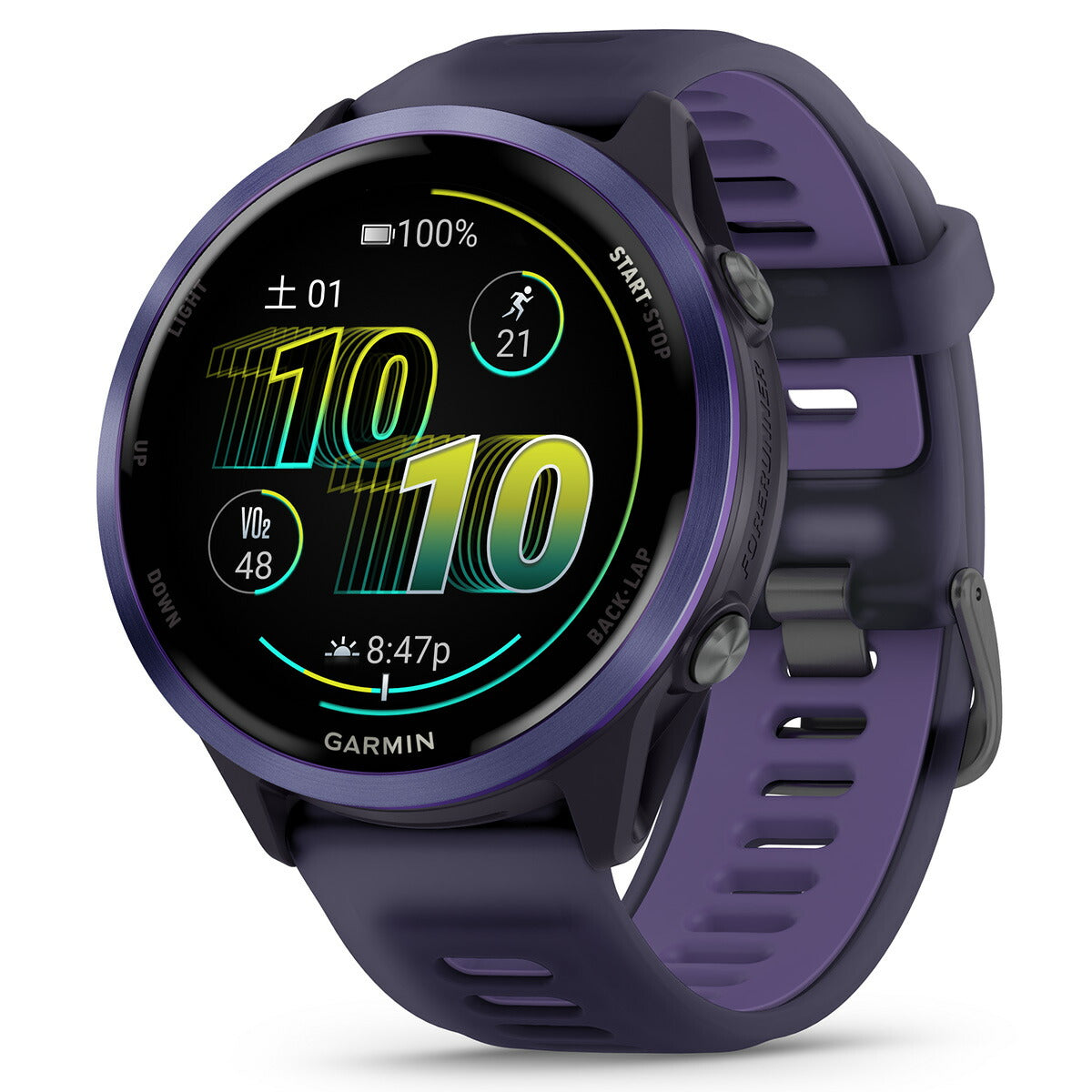 ガーミン GARMIN Forerunner 570 47mm フォアランナー 570 47mm GPS ランニング スマートウォッチ 010-02971-32 腕時計 メンズ レディース Purple【2025 新作】