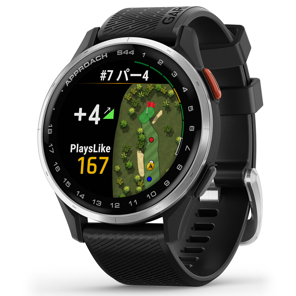 ガーミン GARMIN Approach S44 アプローチ S44 GPS スマートウォッチ ウェアラブル ゴルフ 腕時計 メンズ レディース 010-03009-20 Black【2025 新作】