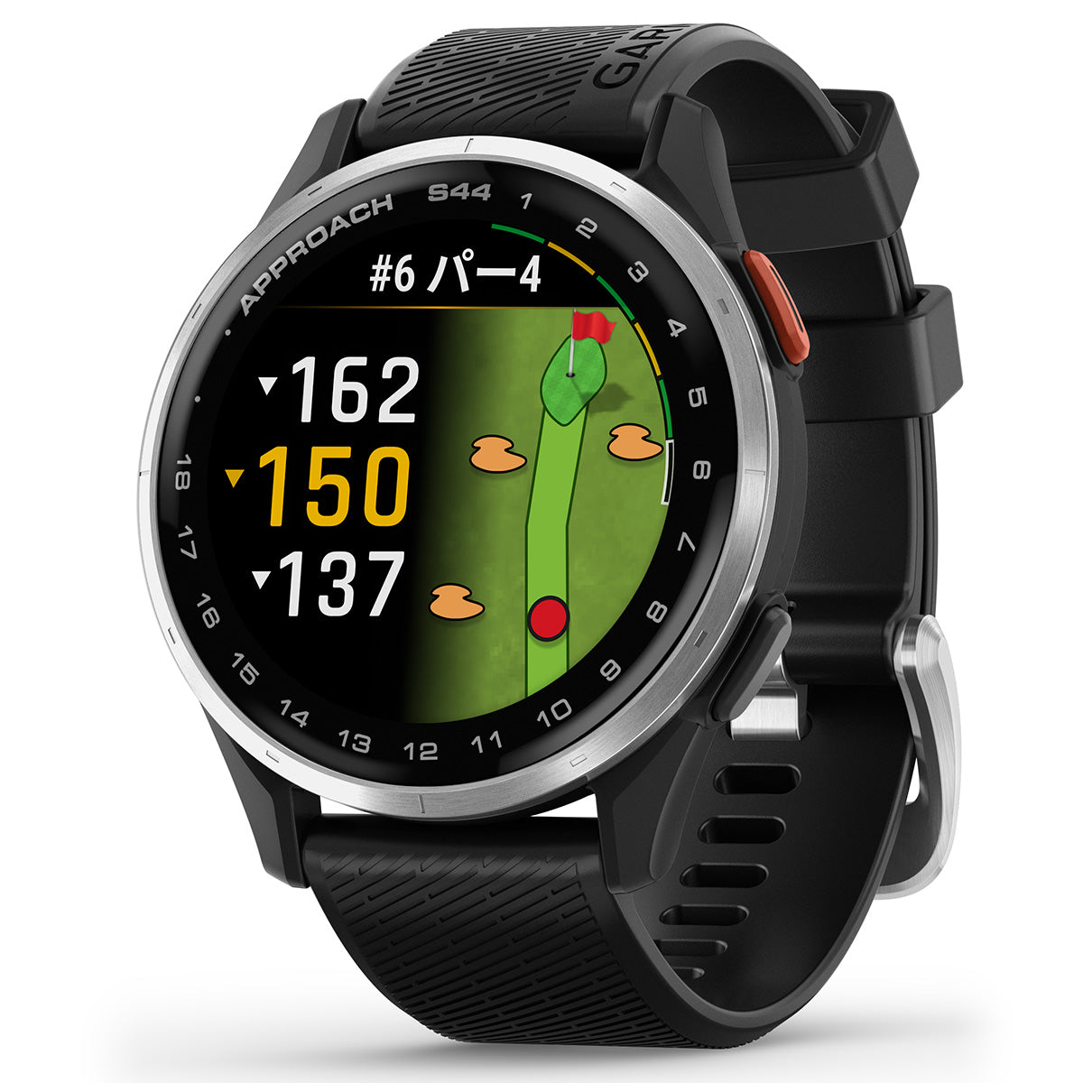 ガーミン GARMIN Approach S44 アプローチ S44 GPS スマートウォッチ ウェアラブル ゴルフ 腕時計 メンズ レディース 010-03009-20 Black【2025 新作】