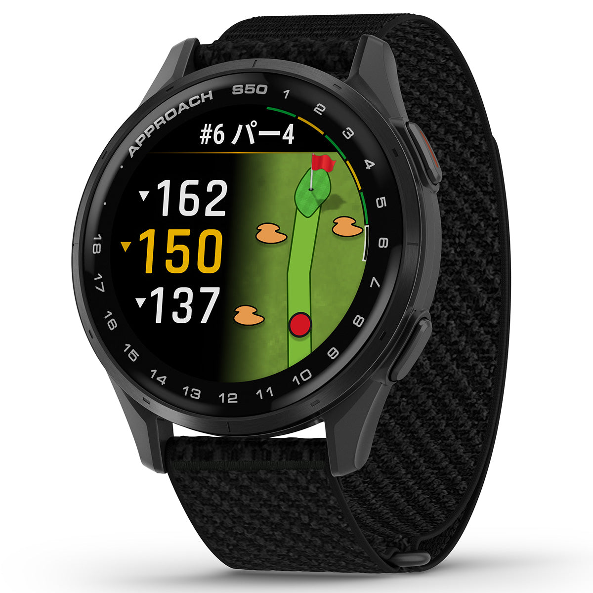 ガーミン GARMIN Approach S50 アプローチ S50 GPS スマートウォッチ ウェアラブル ゴルフ 腕時計 メンズ レディース 010-03010-20 Black【2025 新作】