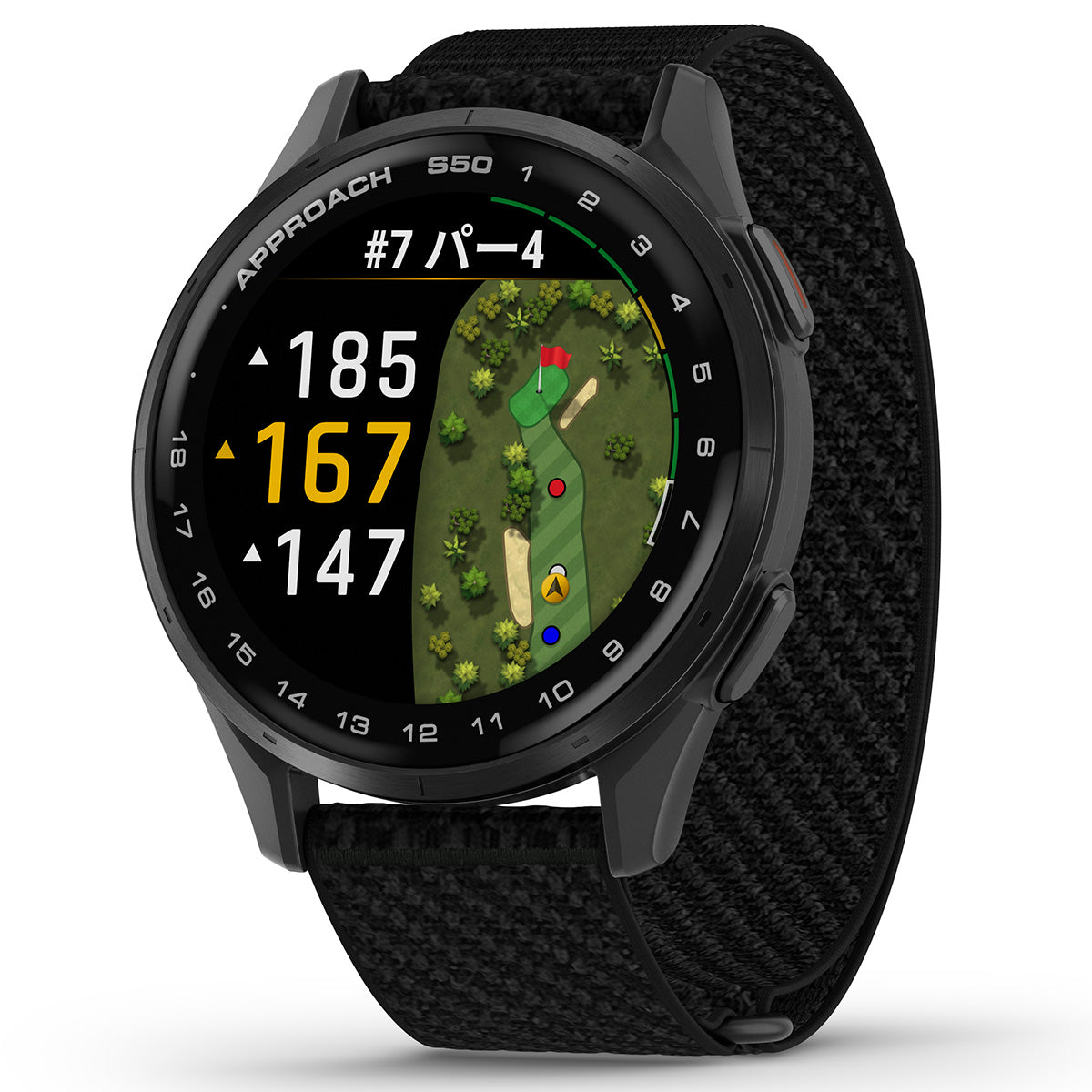 ガーミン GARMIN Approach S50 アプローチ S50 GPS スマートウォッチ ウェアラブル ゴルフ 腕時計 メンズ レディース 010-03010-20 Black【2025 新作】
