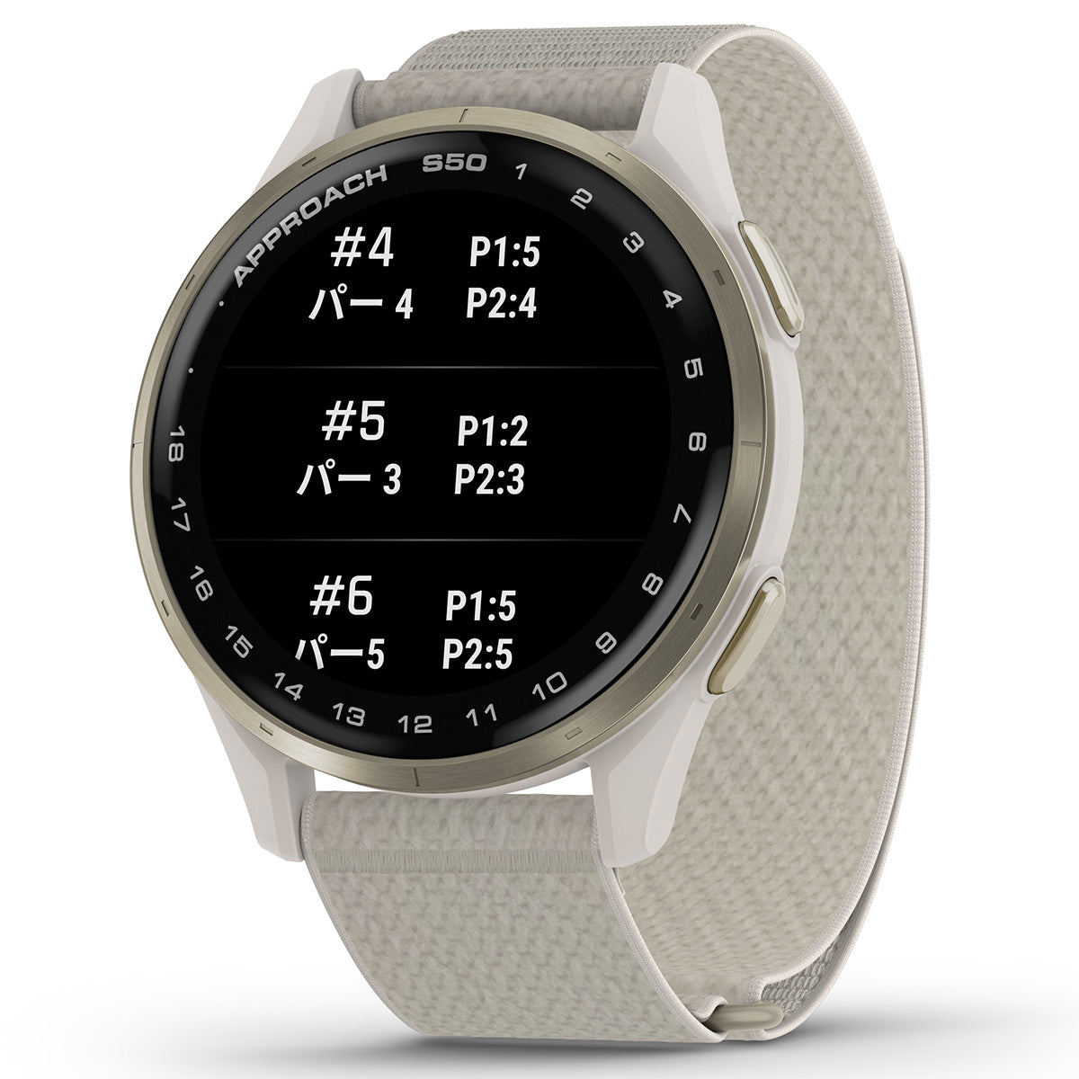 ガーミン GARMIN Approach S50 アプローチ S50 GPS スマートウォッチ ウェアラブル ゴルフ 腕時計 メンズ レディース 010-03010-21 Ivory【2025 新作】