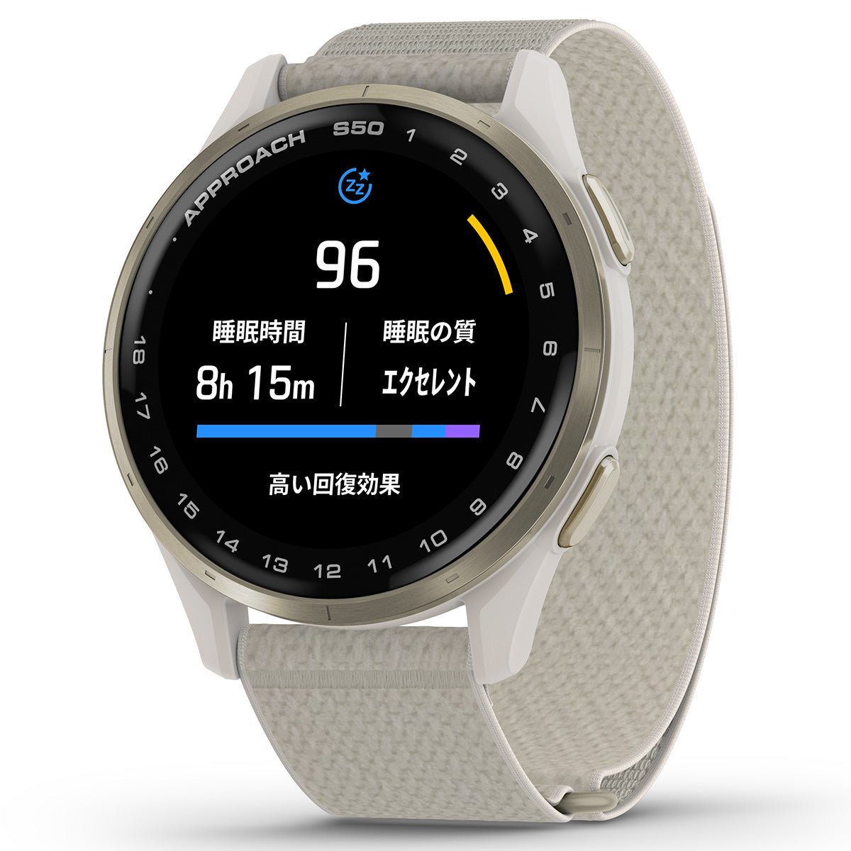 ガーミン GARMIN Approach S50 アプローチ S50 GPS スマートウォッチ ウェアラブル ゴルフ 腕時計 メンズ レディース 010-03010-21 Ivory【2025 新作】