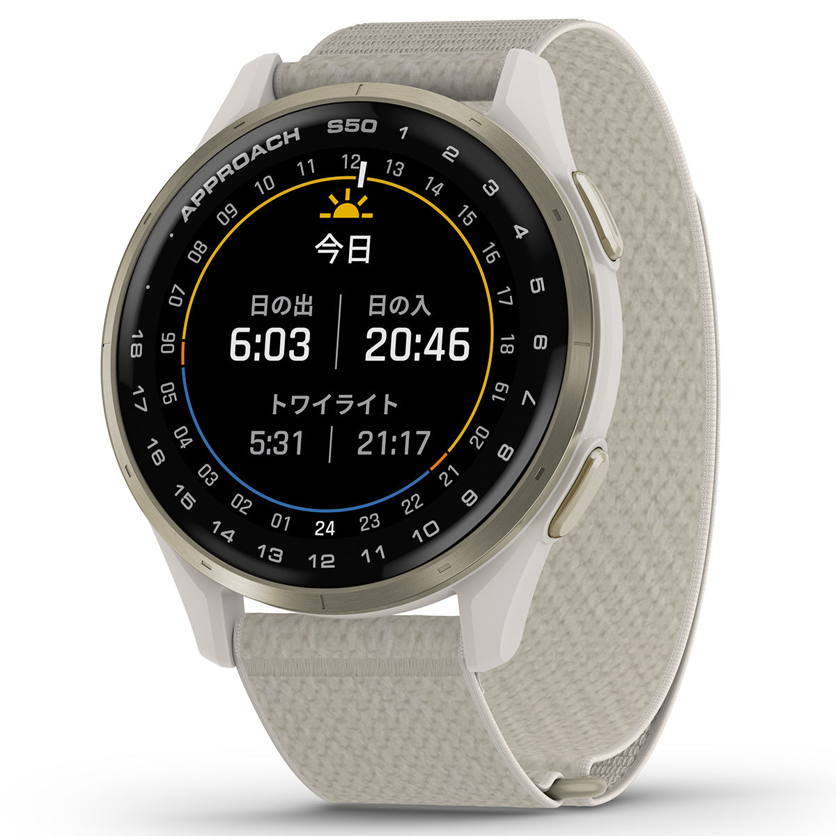 ガーミン GARMIN Approach S50 アプローチ S50 GPS スマートウォッチ ウェアラブル ゴルフ 腕時計 メンズ レディース 010-03010-21 Ivory【2025 新作】