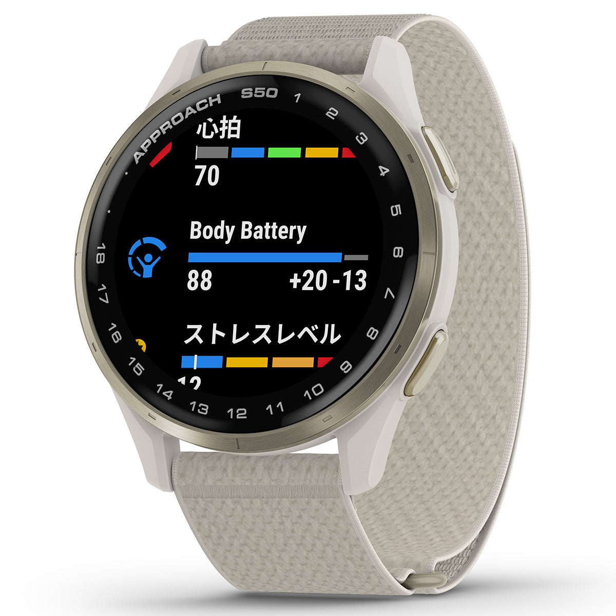 ガーミン GARMIN Approach S50 アプローチ S50 GPS スマートウォッチ ウェアラブル ゴルフ 腕時計 メンズ レディース 010-03010-21 Ivory【2025 新作】