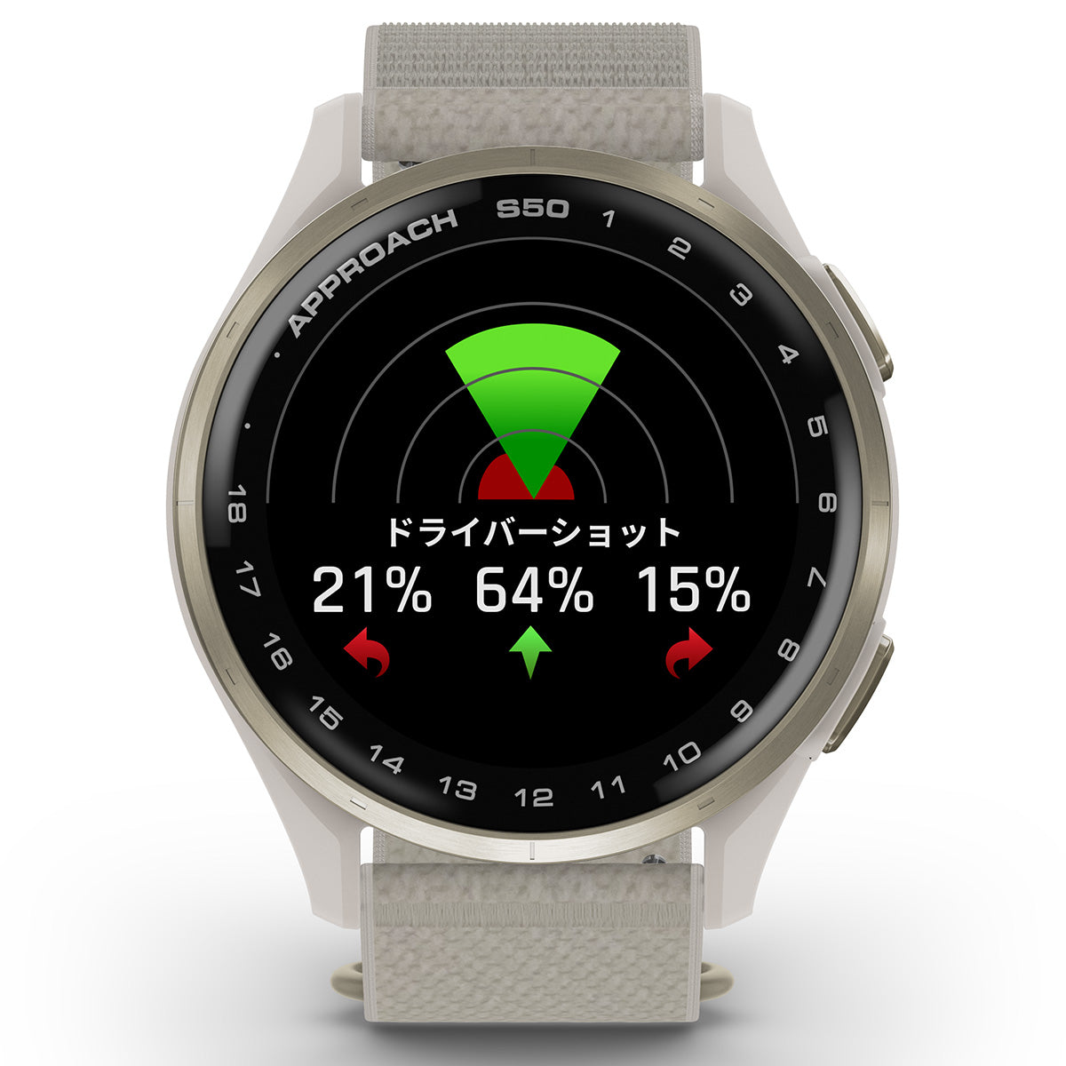ガーミン GARMIN Approach S50 アプローチ S50 GPS スマートウォッチ ウェアラブル ゴルフ 腕時計 メンズ レディース 010-03010-21 Ivory【2025 新作】