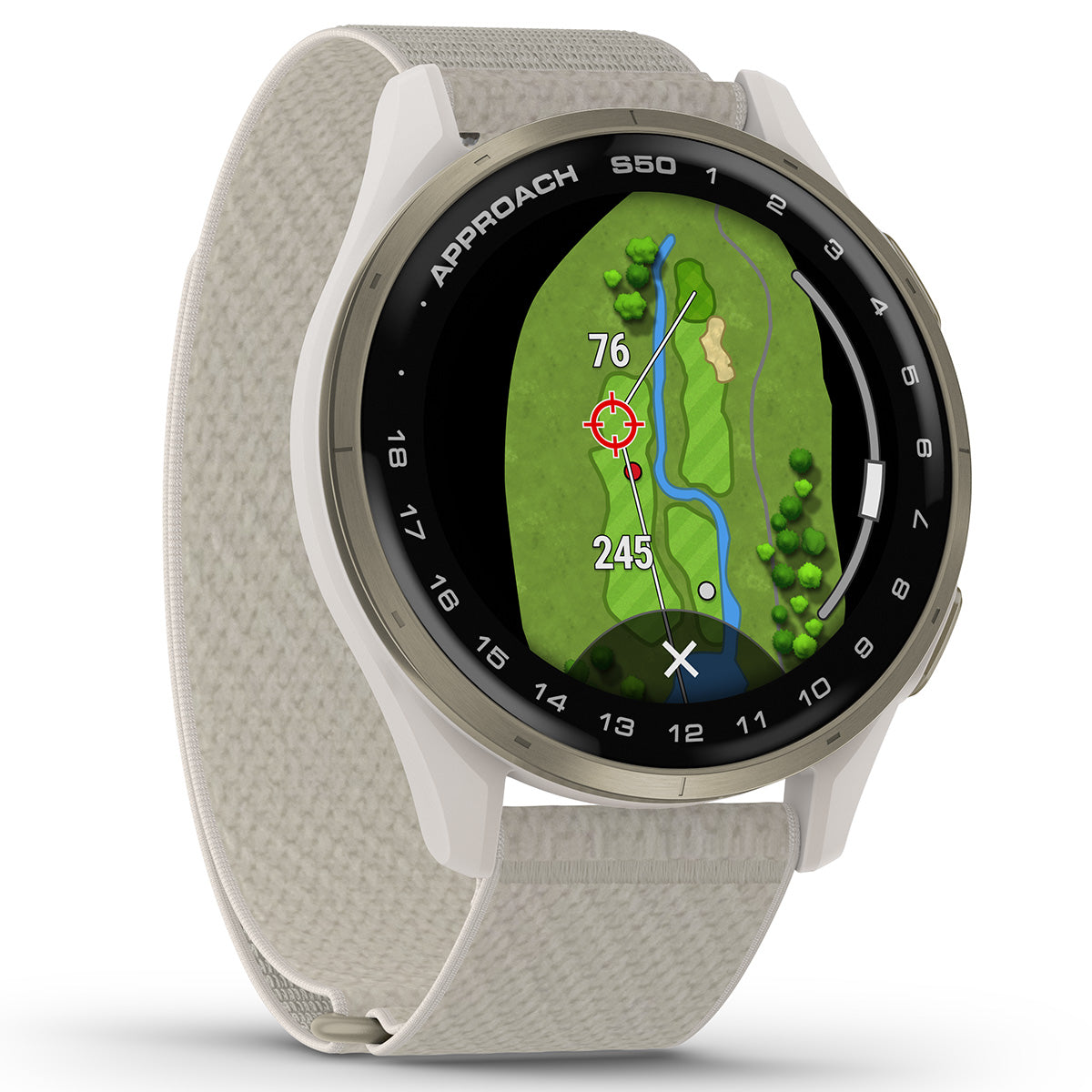 ガーミン GARMIN Approach S50 アプローチ S50 GPS スマートウォッチ ウェアラブル ゴルフ 腕時計 メンズ レディース 010-03010-21 Ivory【2025 新作】
