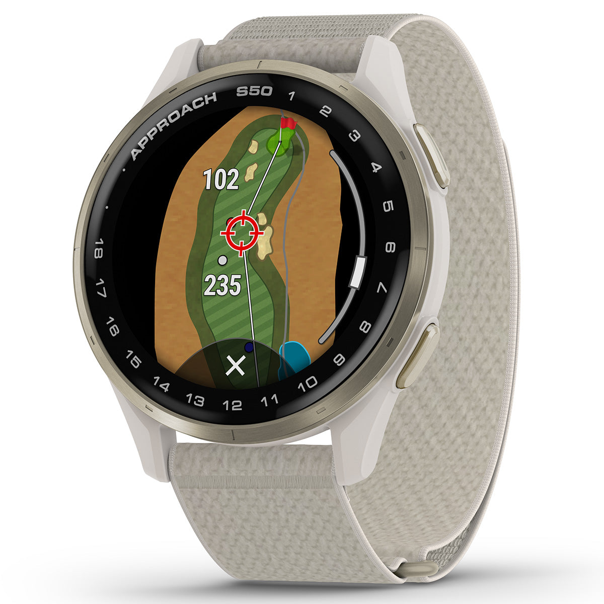 ガーミン GARMIN Approach S50 アプローチ S50 GPS スマートウォッチ ウェアラブル ゴルフ 腕時計 メンズ レディース 010-03010-21 Ivory【2025 新作】