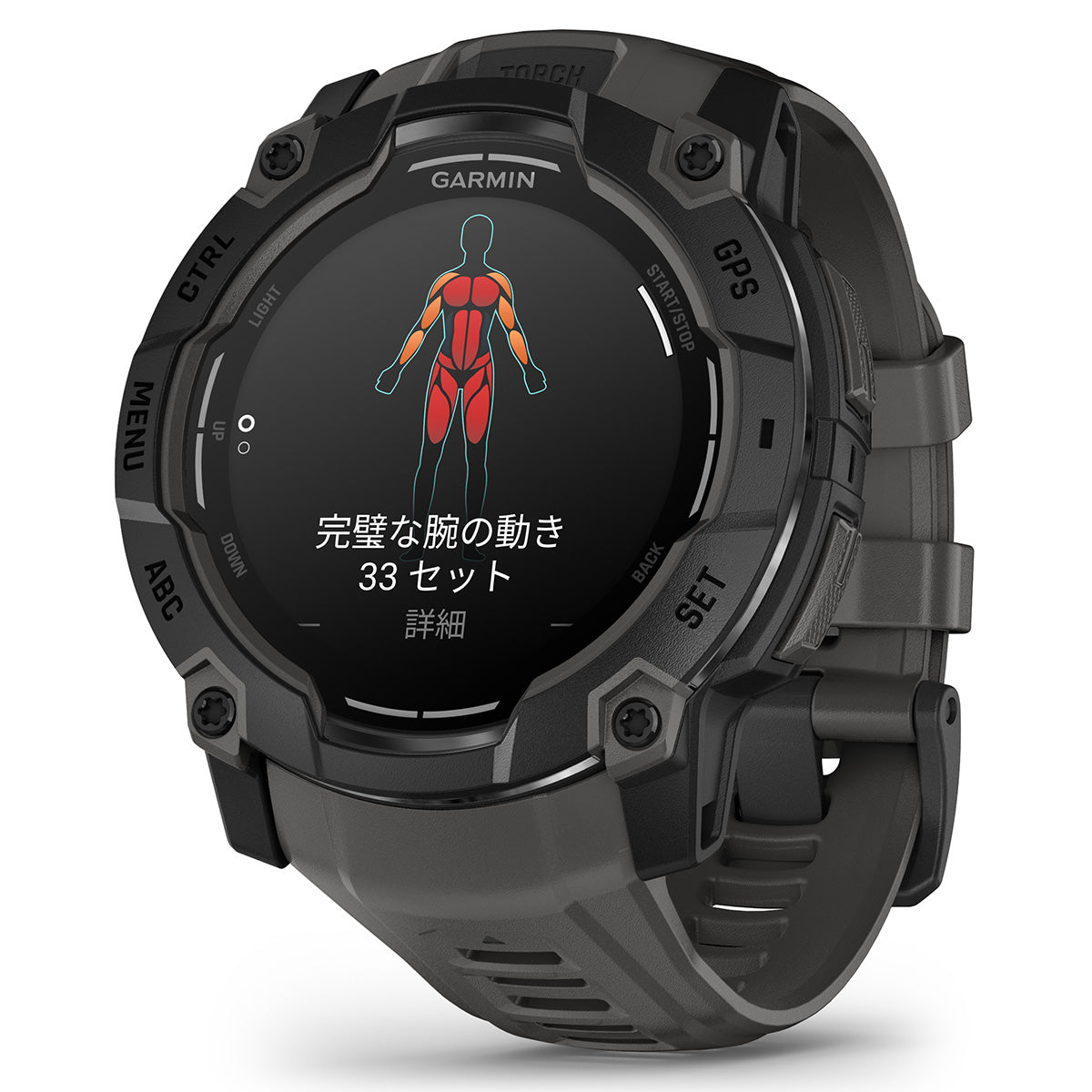 ガーミン GARMIN Instinct 3 AMOLED 50mm インスティンクト3 アモレッド 50ミリ GPS スマートウォッチ アウトドア 腕時計 010-03020-30 Black/Charcoal【2025 新作】