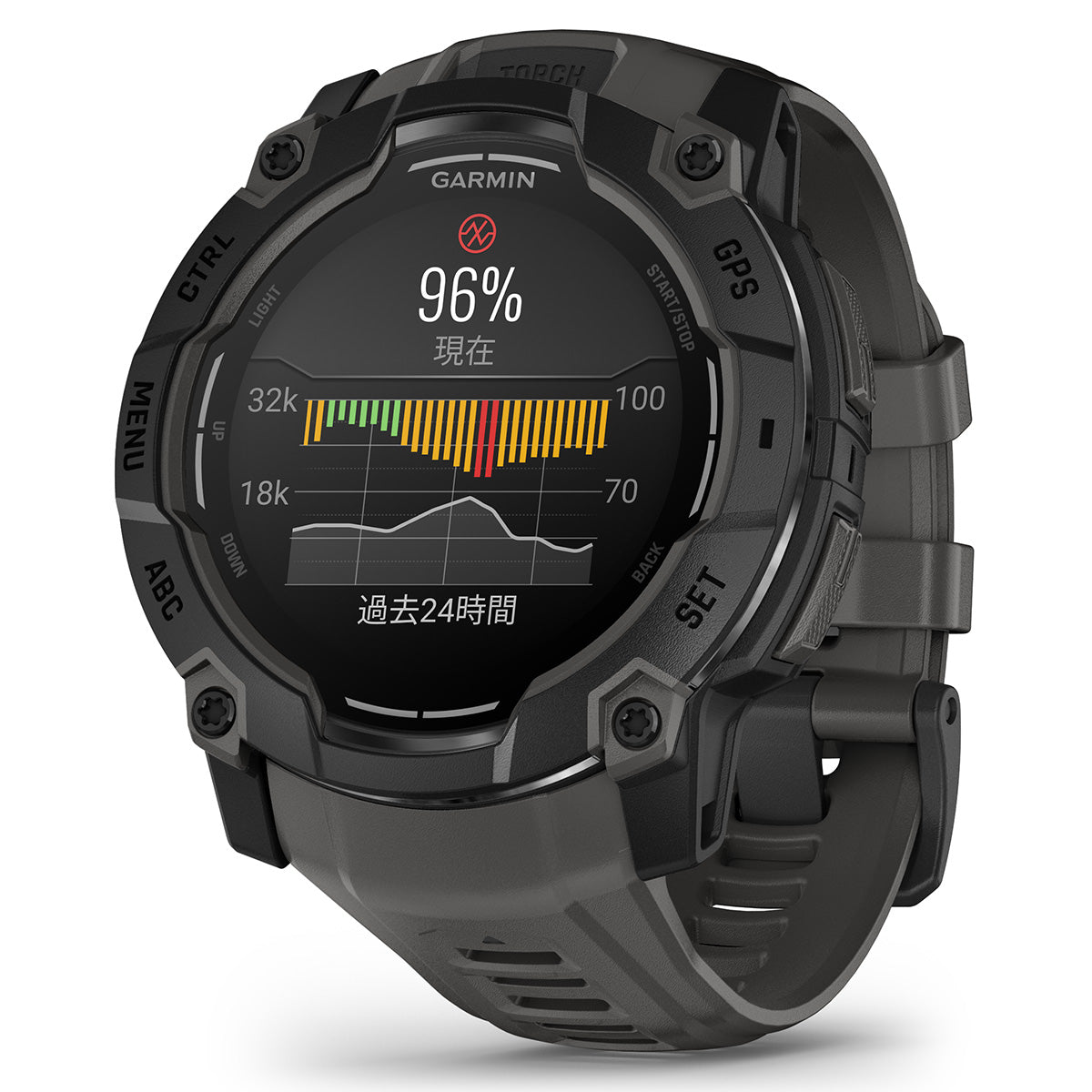 ガーミン GARMIN Instinct 3 AMOLED 50mm インスティンクト3 アモレッド 50ミリ GPS スマートウォッチ アウトドア 腕時計 010-03020-30 Black/Charcoal【2025 新作】