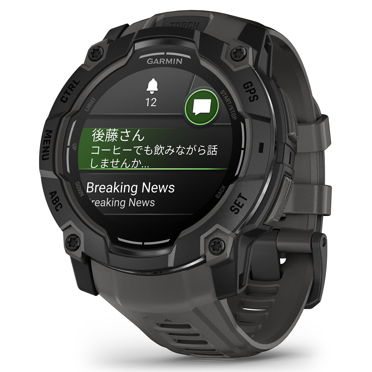 ガーミン GARMIN Instinct 3 AMOLED 50mm インスティンクト3 アモレッド 50ミリ GPS スマートウォッチ アウトドア 腕時計 010-03020-30 Black/Charcoal【2025 新作】