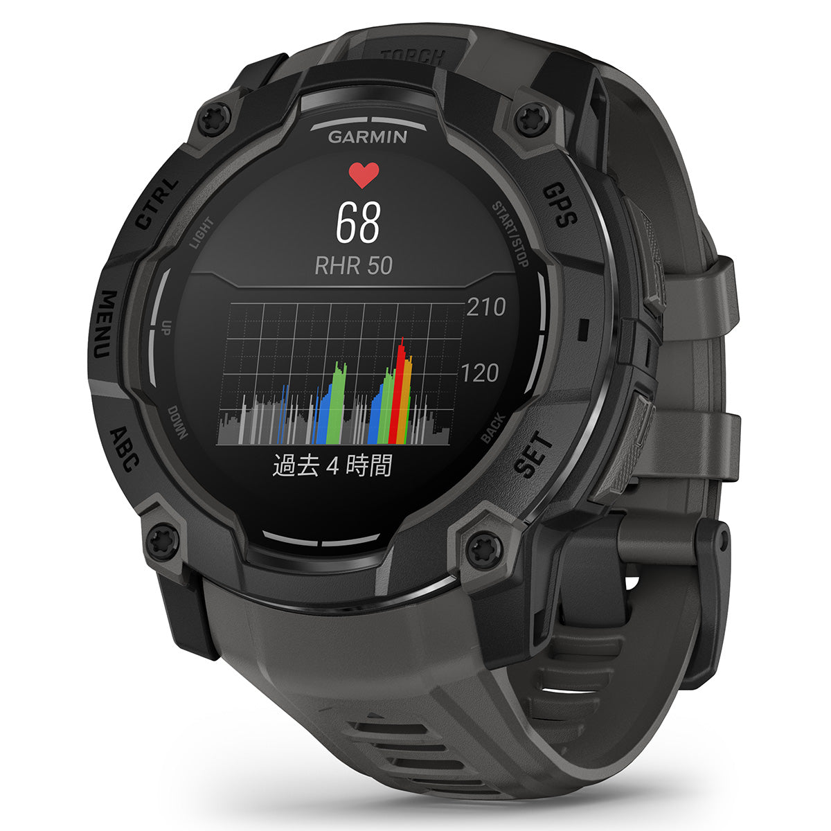 ガーミン GARMIN Instinct 3 AMOLED 50mm インスティンクト3 アモレッド 50ミリ GPS スマートウォッチ アウトドア 腕時計 010-03020-30 Black/Charcoal【2025 新作】