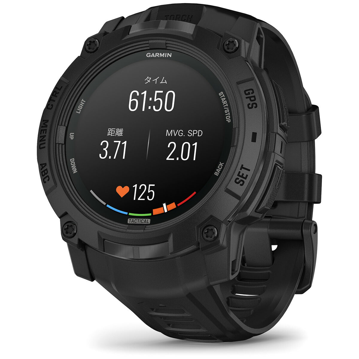 ガーミン GARMIN Instinct 3 Tactical AMOLED 50mm インスティンクト3 タクティカル アモレッド GPS スマートウォッチ アウトドア 腕時計 010-03020-80 Black【2025 新作】
