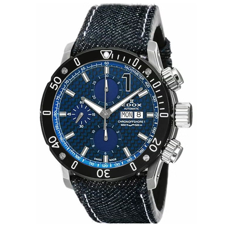エドックス EDOX クロノオフショア1 クロノグラフ オートマティック 腕時計 メンズ 自動巻き 01122-3-BUIN1-D CHRONOFFSHORE-1【60回分割手数料無料!】