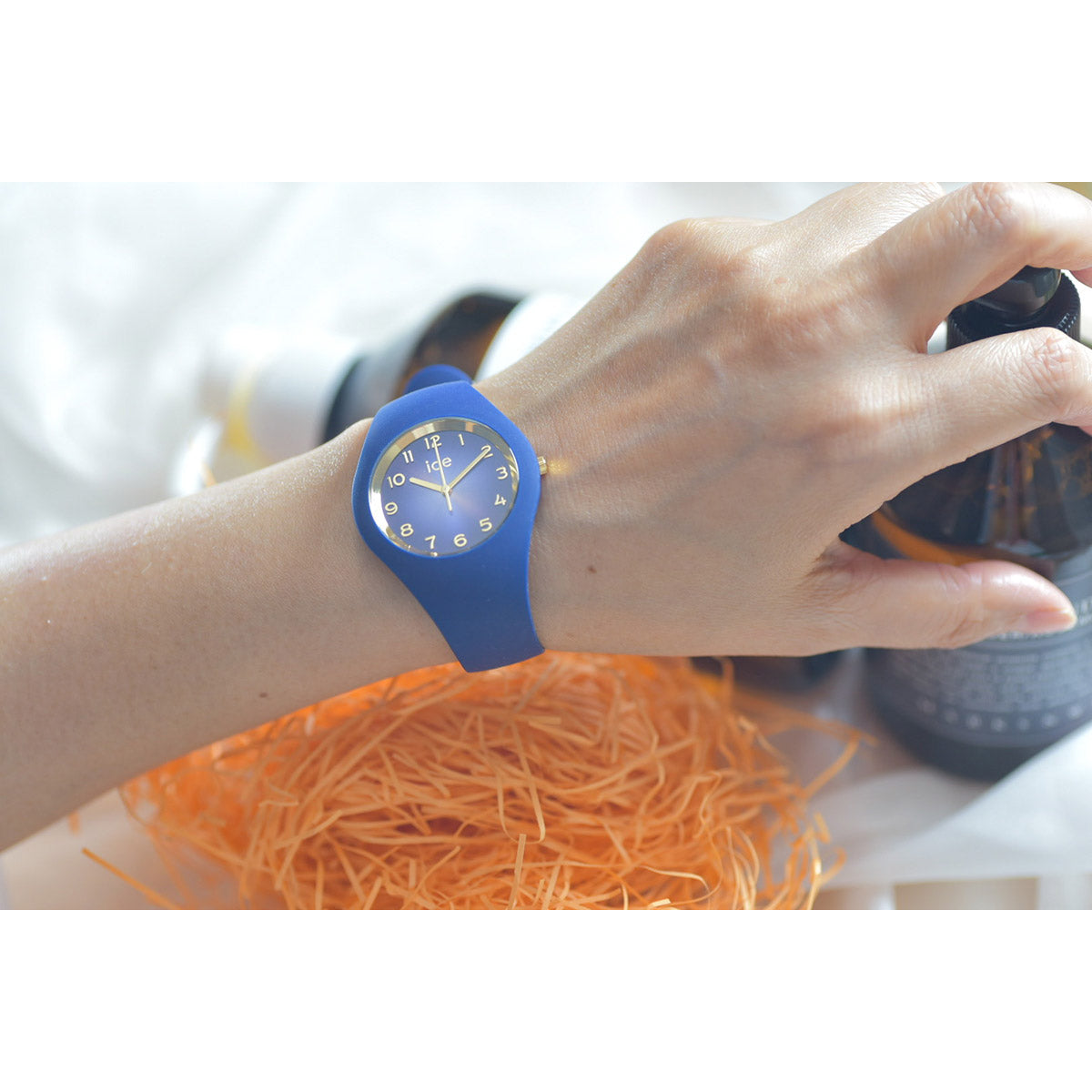 アイスウォッチ ICE-WATCH 腕時計 レディース アイスグラムシークレット ICE glam secret ネイビー スモール+ 021324