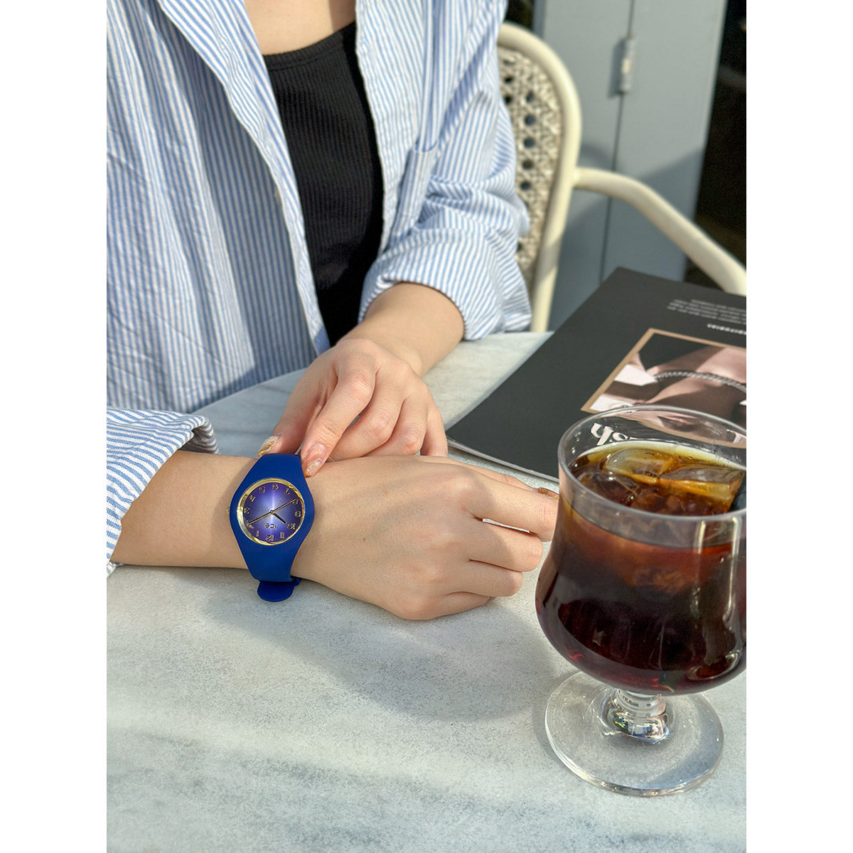 アイスウォッチ ICE-WATCH 腕時計 レディース アイスグラムシークレット ICE glam secret ネイビー スモール+ 021324