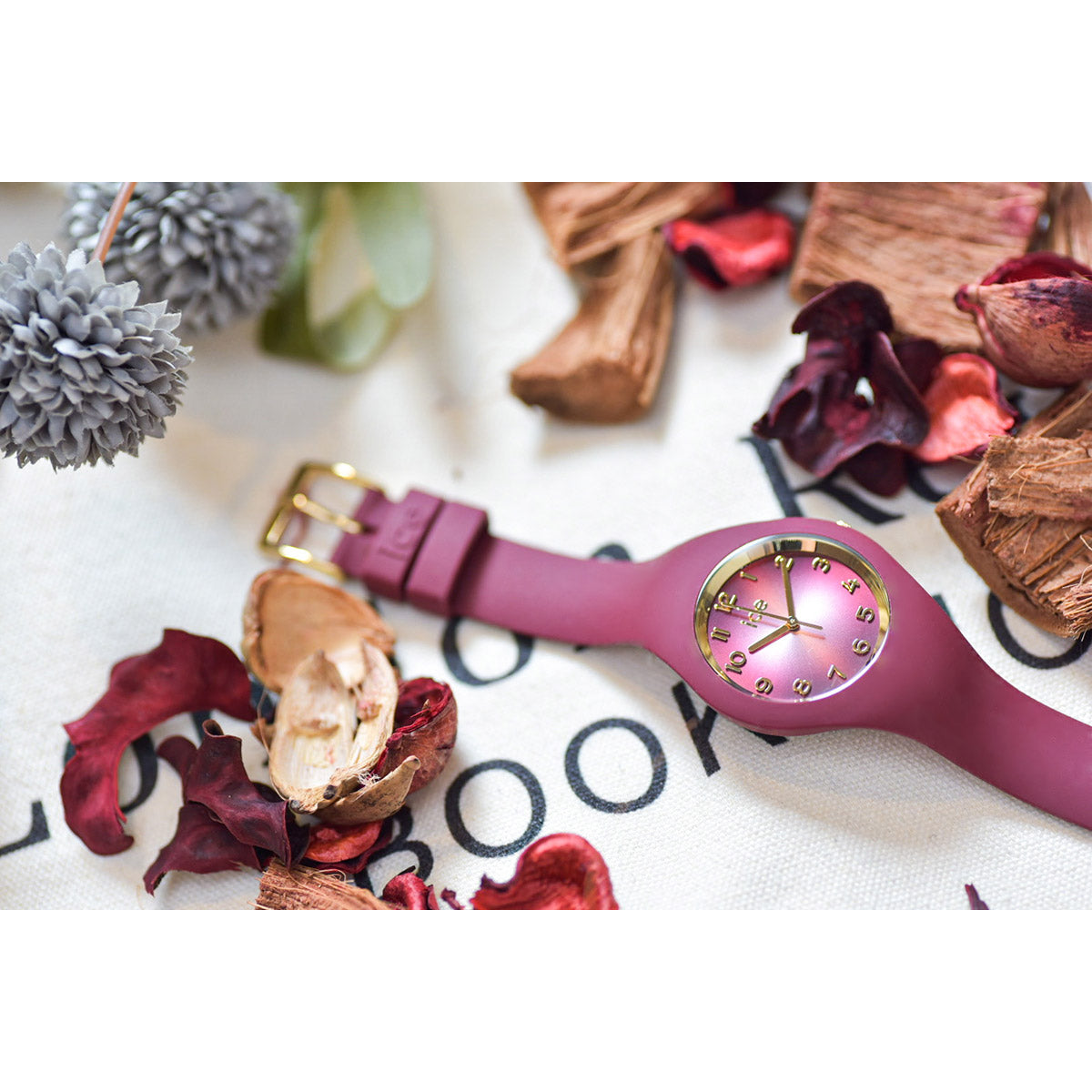 アイスウォッチ ICE-WATCH 腕時計 レディース アイスグラムシークレット ICE glam secret バーガンディー スモール+ 021327