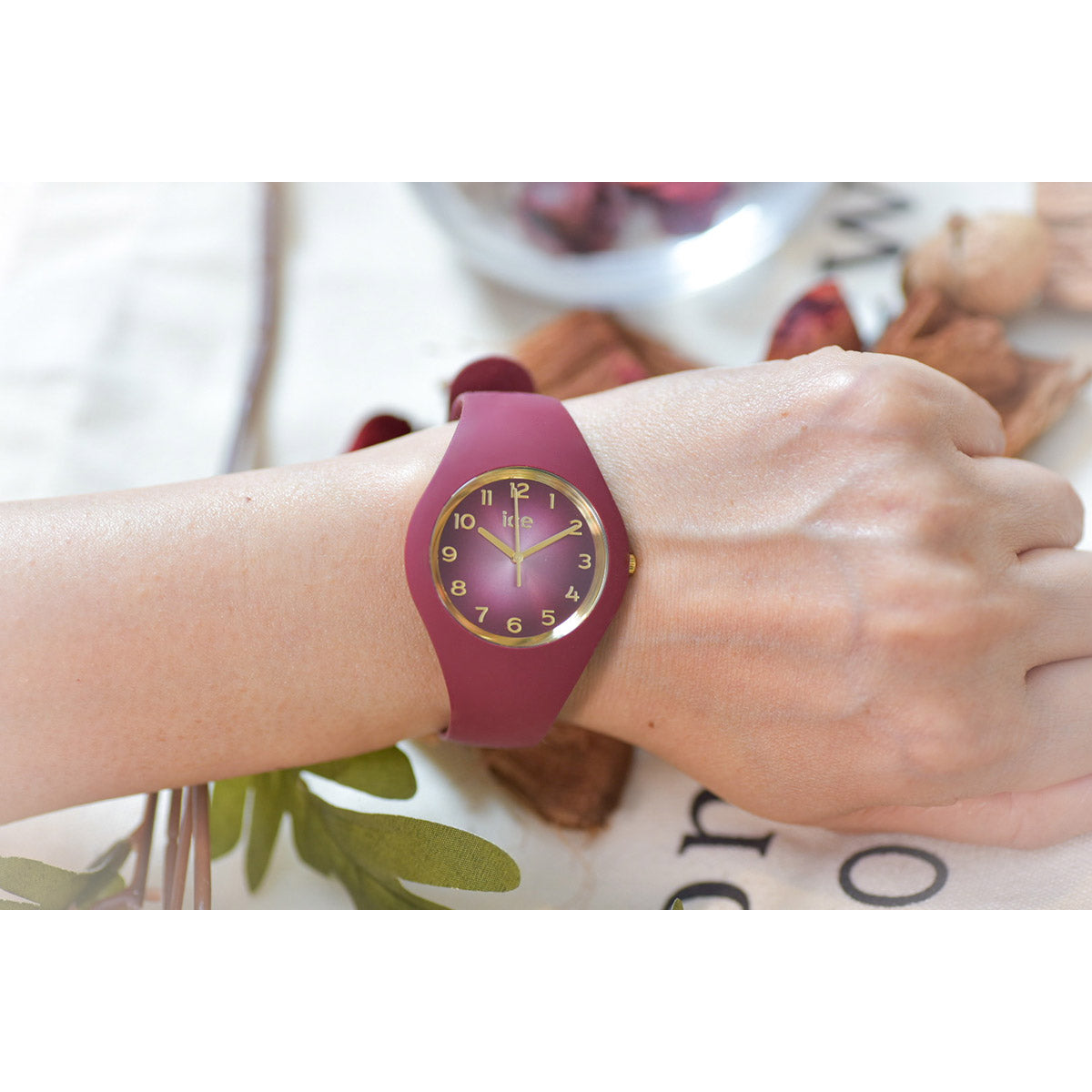 アイスウォッチ ICE-WATCH 腕時計 レディース アイスグラムシークレット ICE glam secret バーガンディー スモール+ 021327