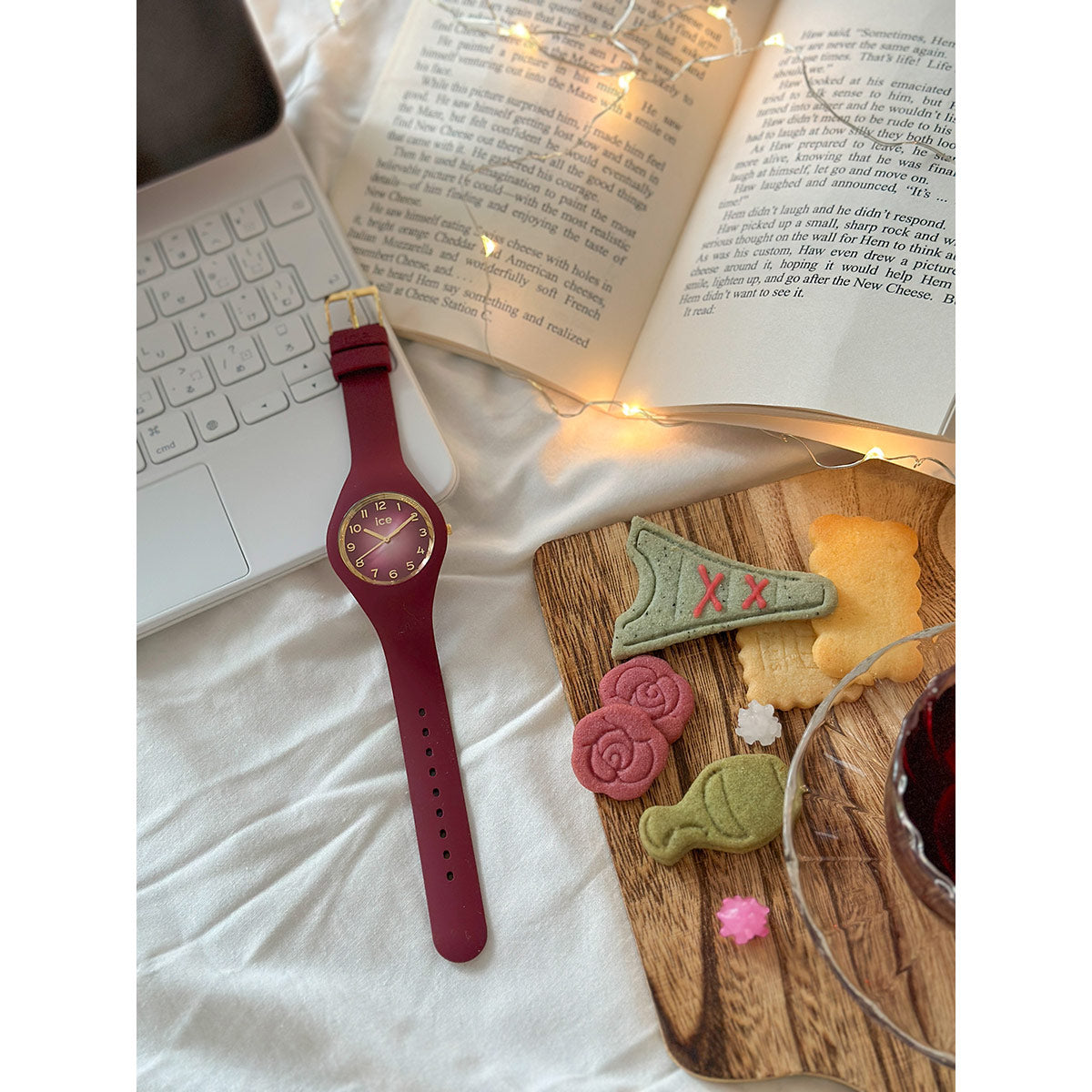 アイスウォッチ ICE-WATCH 腕時計 レディース アイスグラムシークレット ICE glam secret バーガンディー スモール+ 021327