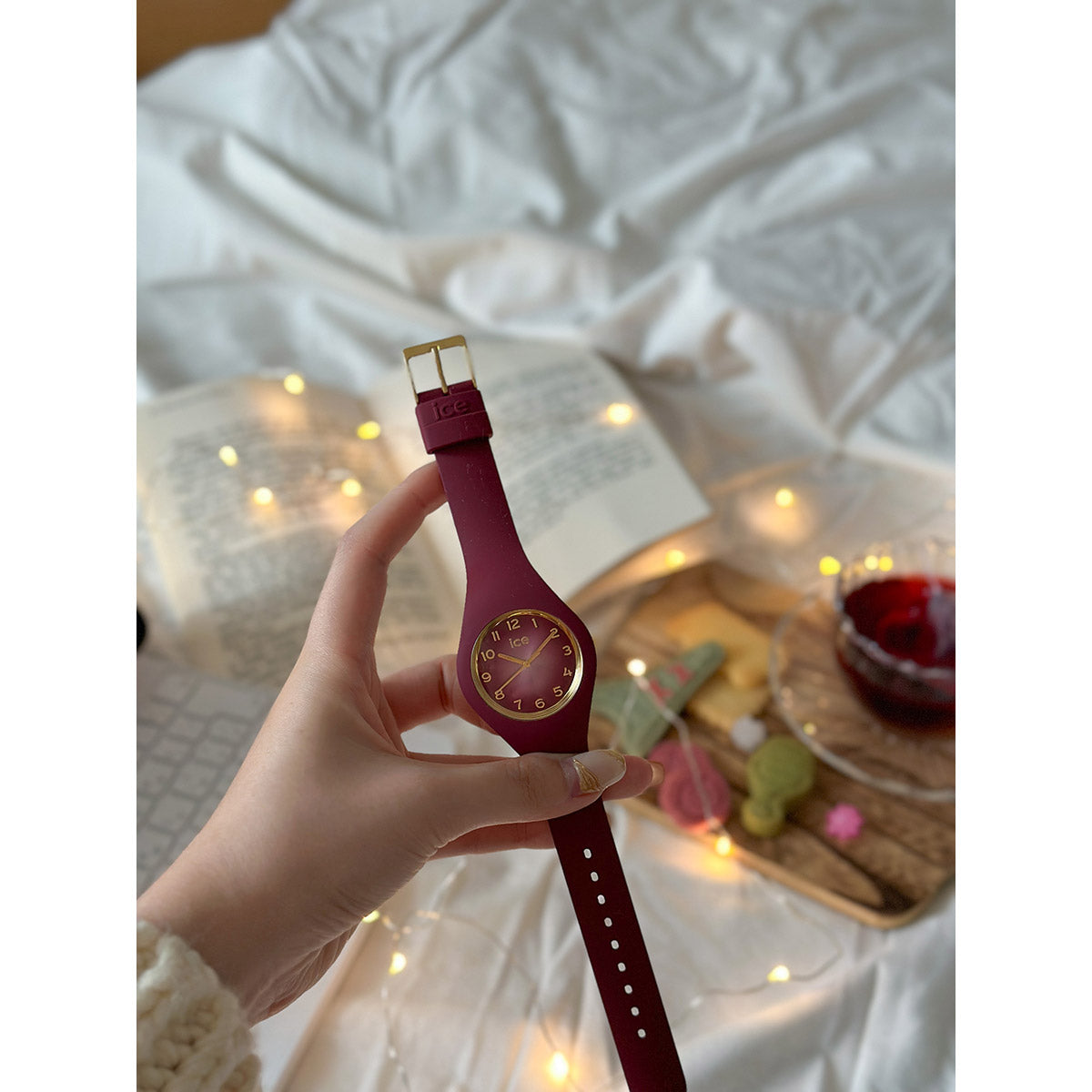 アイスウォッチ ICE-WATCH 腕時計 レディース アイスグラムシークレット ICE glam secret バーガンディー スモール+ 021327