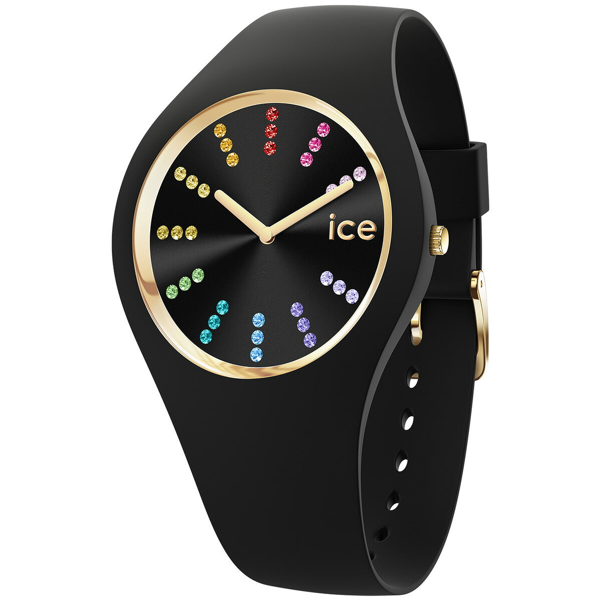 アイスウォッチ ICE-WATCH 腕時計 レディース アイスコスモ ICE cosmos ブラックレインボー スモール 021343