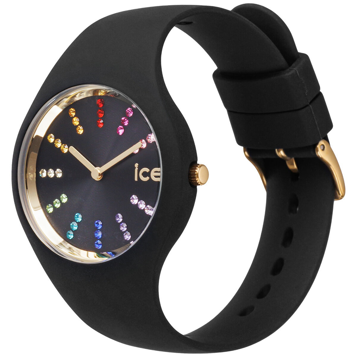 アイスウォッチ ICE-WATCH 腕時計 レディース アイスコスモ ICE cosmos ブラックレインボー スモール 021343