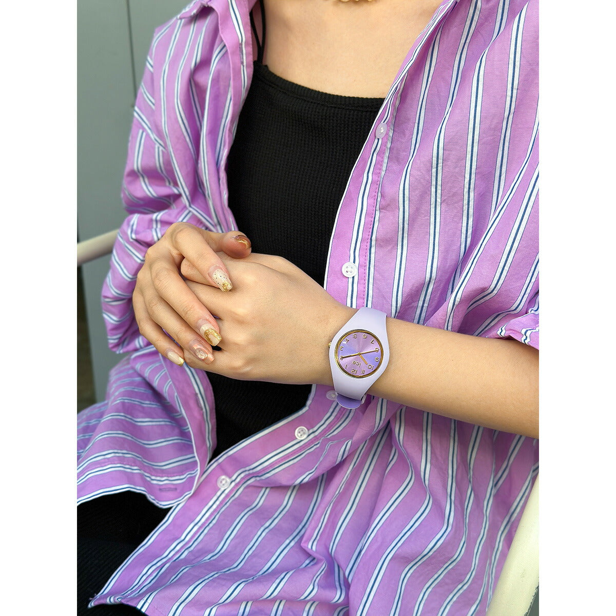 アイスウォッチ ICE-WATCH 腕時計 レディース アイスデュオシック ICE duo chic バイオレット スモール+ 021819