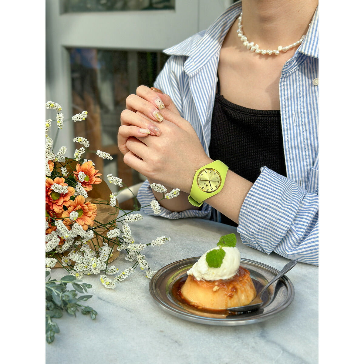 アイスウォッチ ICE-WATCH 腕時計 レディース アイスデュオシック ICE duo chic ライム スモール+ 021820