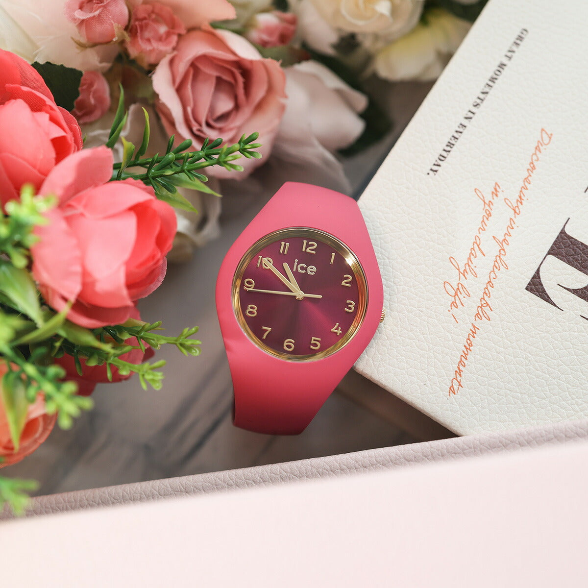 アイスウォッチ ICE-WATCH 腕時計 レディース アイスデュオシック ICE duo chic ラズベリー スモール+ 021821