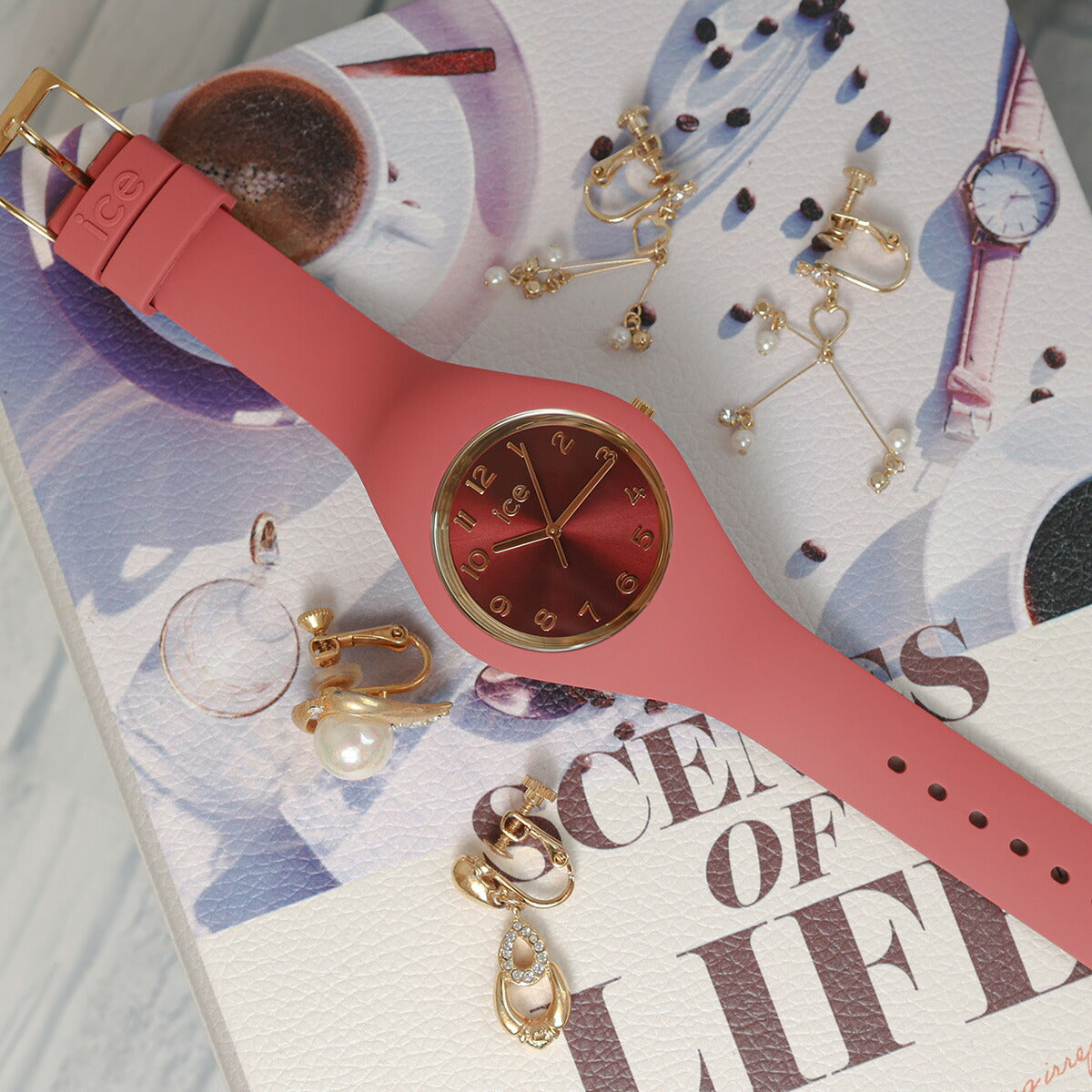 アイスウォッチ ICE-WATCH 腕時計 レディース アイスデュオシック ICE duo chic テラコッタ スモール+ 021823