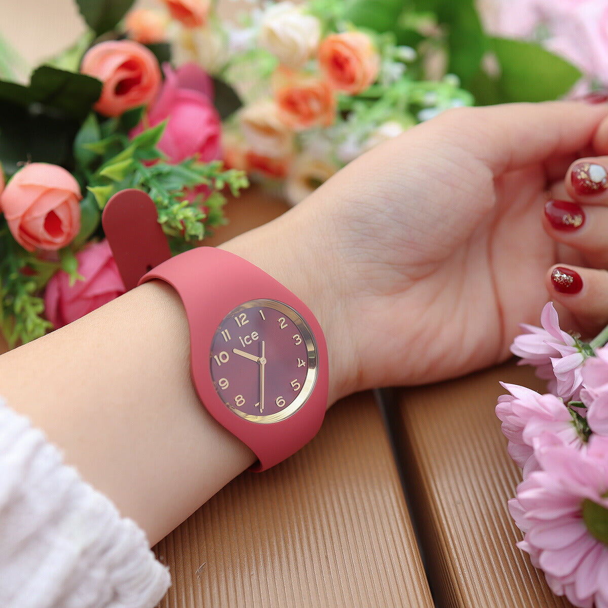 アイスウォッチ ICE-WATCH 腕時計 レディース アイスデュオシック ICE duo chic テラコッタ スモール+ 021823