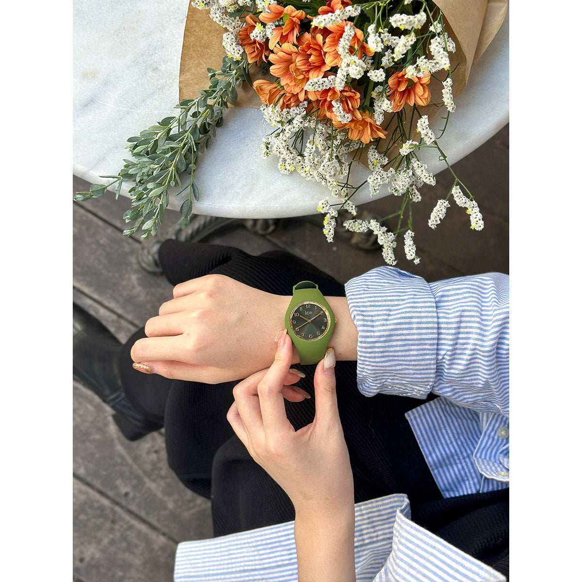 アイスウォッチ ICE-WATCH 腕時計 レディース アイスデュオシック ICE duo chic キウイ スモール+ 021824