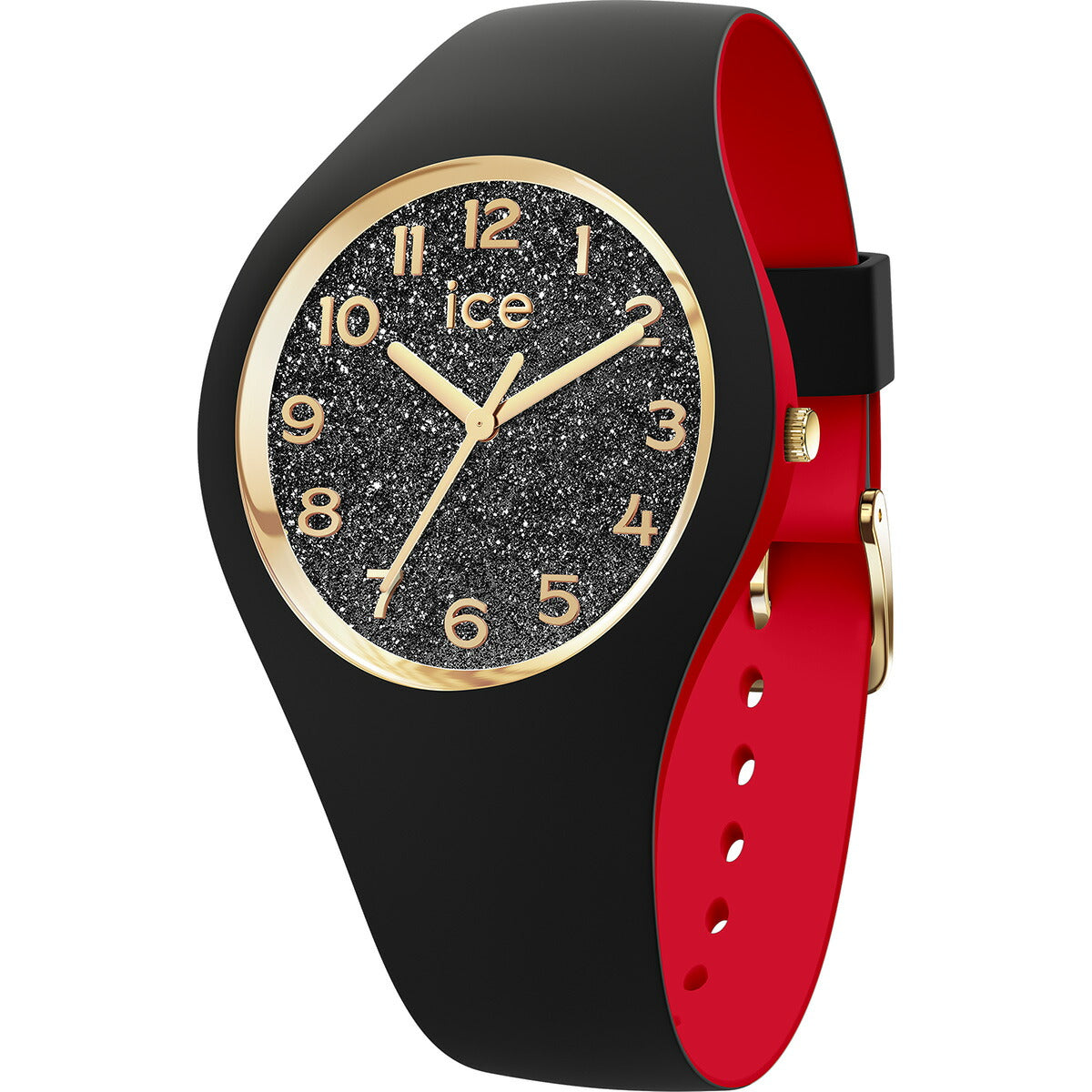 アイスウォッチ ICE-WATCH 腕時計 レディース アイスルル ICE loulou ブラックグリッターシック スモール 022326
