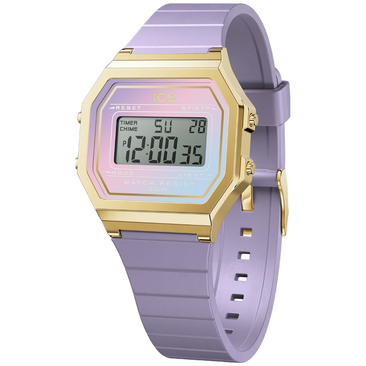 アイスウォッチ ICE-WATCH 腕時計 レディース アイスデジット レトロ サンセット ICE digit retro sunset パープルディライト 022721【2024 新作】