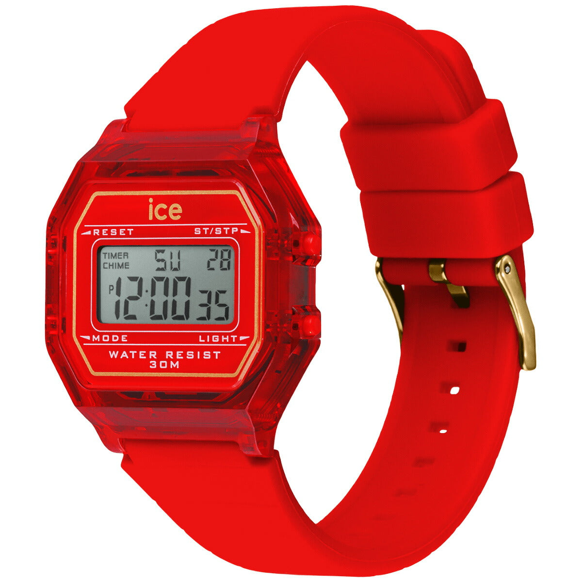 アイスウォッチ ICE-WATCH 腕時計 レディース アイスデジット レトロ ICE digit retro レッドパッション クリア 022885【2024 新作】