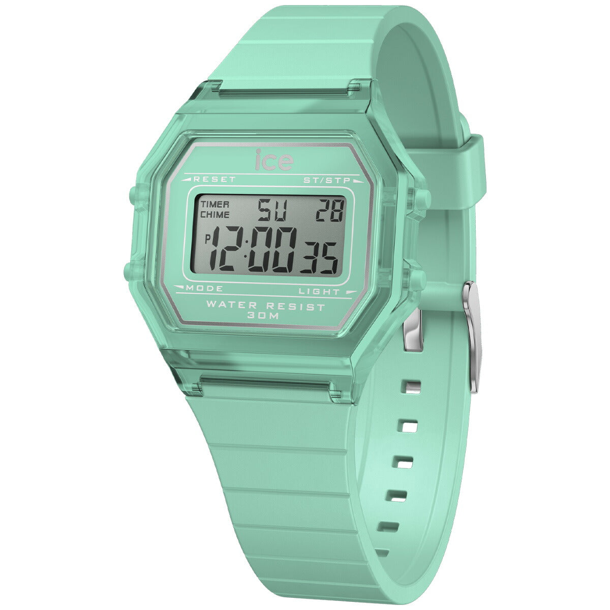 アイスウォッチ ICE-WATCH 腕時計 レディース アイスデジット レトロ ICE digit retro アズールブルー クリア 022889【2024 新作】