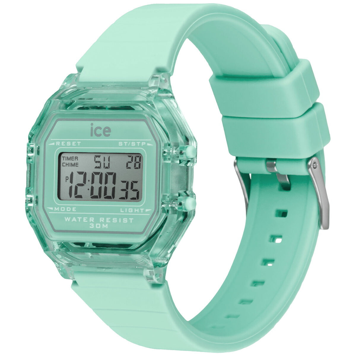 アイスウォッチ ICE-WATCH 腕時計 レディース アイスデジット レトロ ICE digit retro アズールブルー クリア 022889【2024 新作】