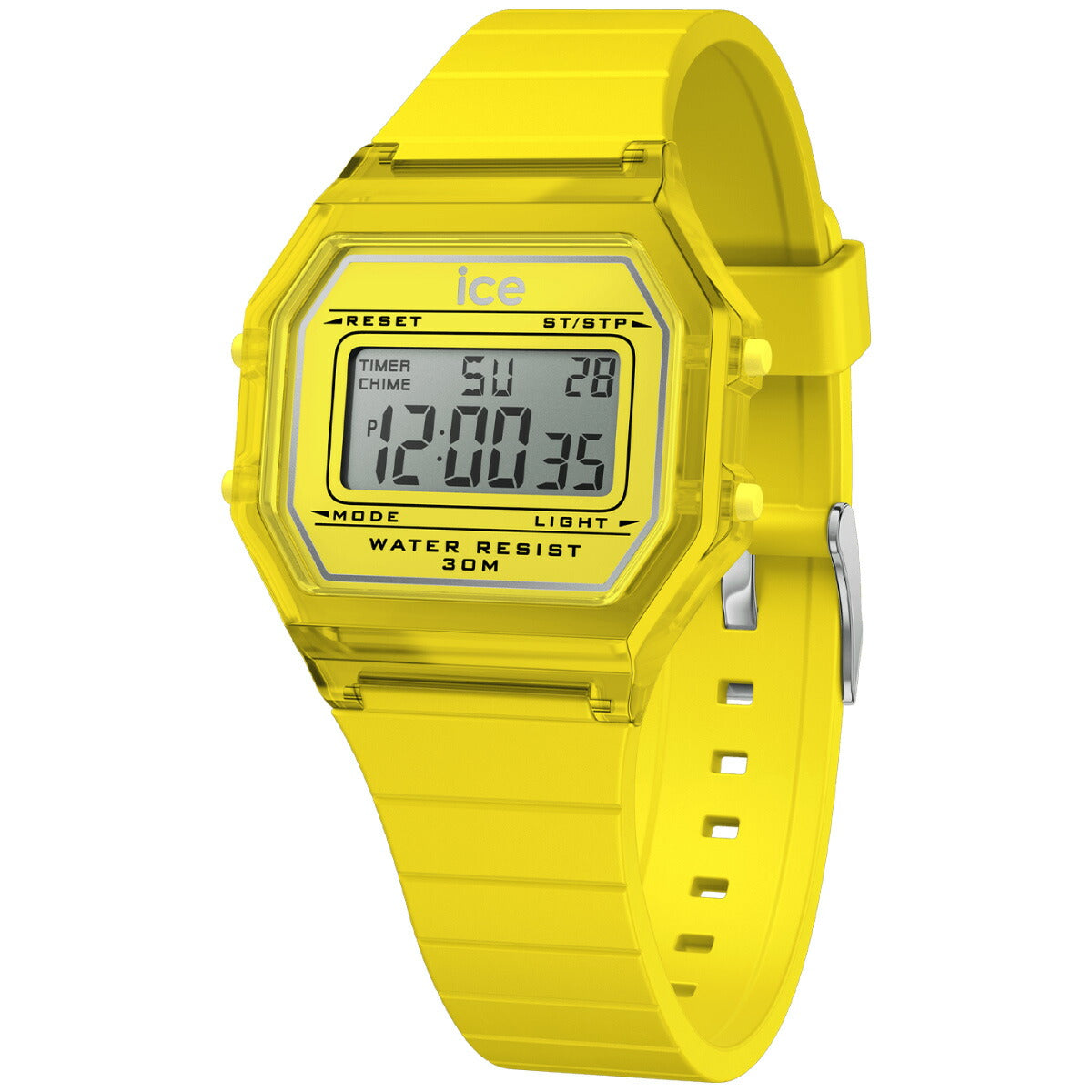 アイスウォッチ ICE-WATCH 腕時計 レディース アイスデジット レトロ ICE digit retro エレクトリックイエロー クリア 022891【2024 新作】