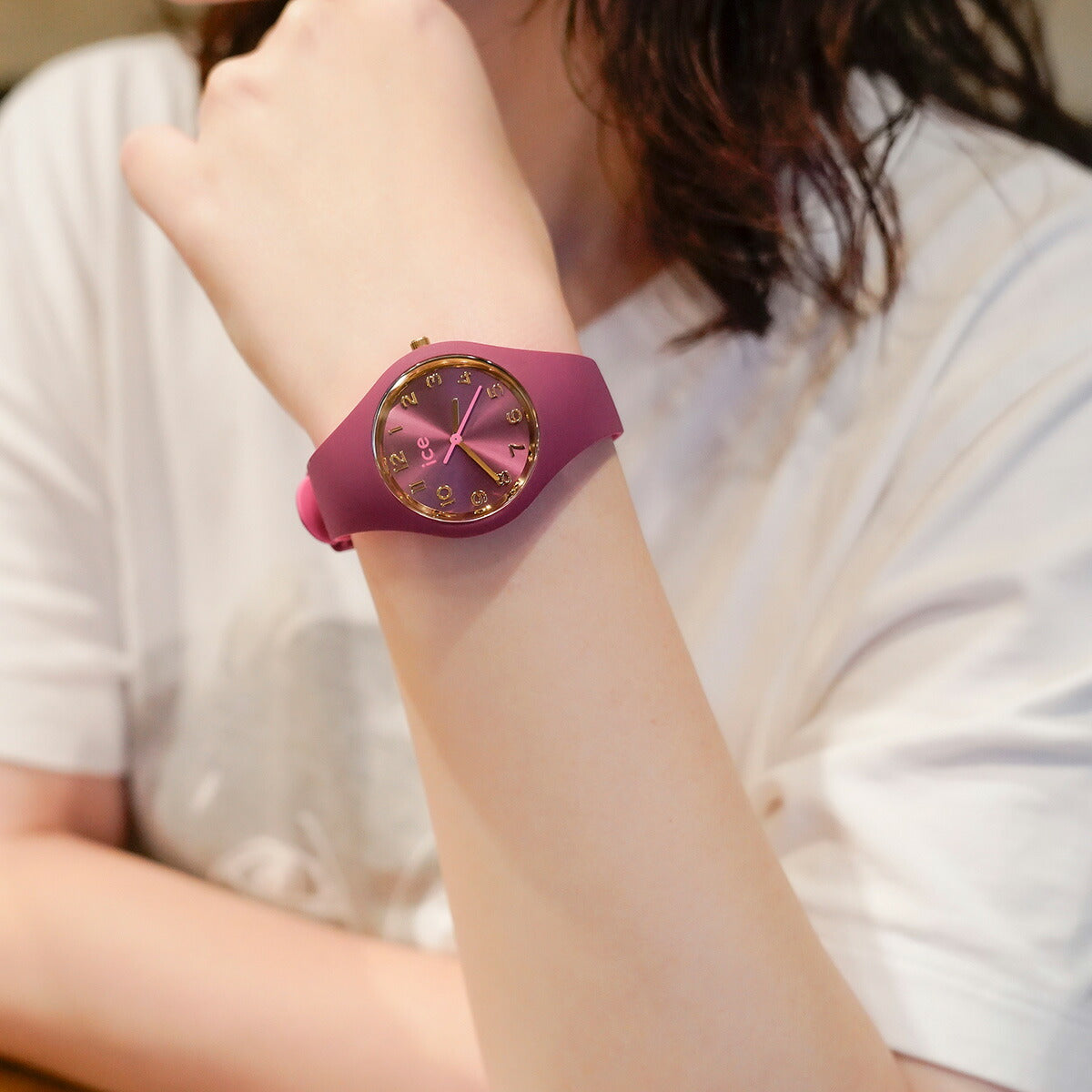 アイスウォッチ ICE-WATCH 腕時計 レディース アイスデュオ シック ICE duo chic バーガンディー 023276【2024 新作】