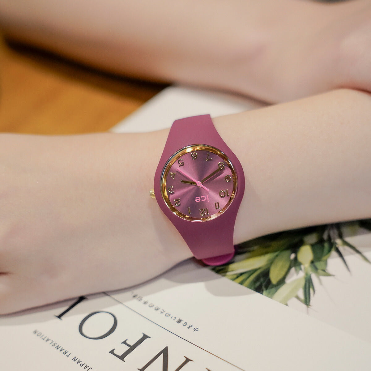 アイスウォッチ ICE-WATCH 腕時計 レディース アイスデュオ シック ICE duo chic バーガンディー 023276【2024 新作】