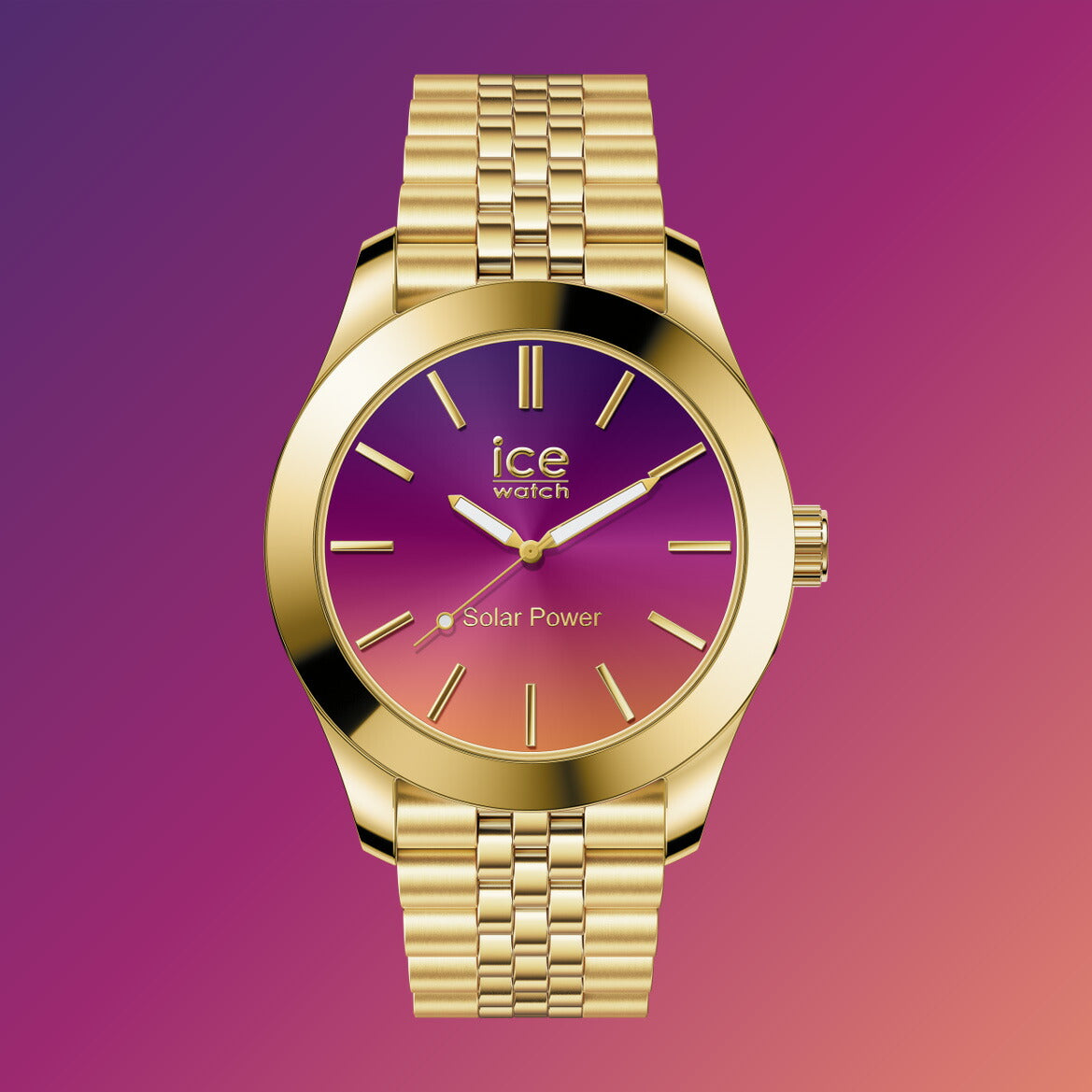 アイスウォッチ ICE-WATCH 腕時計 レディース アイススティール ソーラー ICE steel Solar ゴールドナイトピンク 023792【2024 新作】