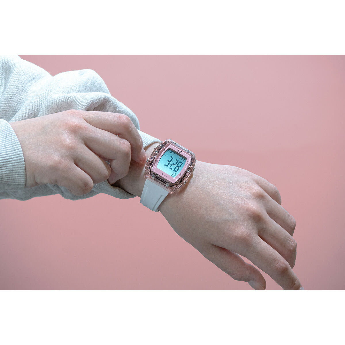アイスウォッチ ICE-WATCH 腕時計 メンズ レディース アイスデジットボリデイ ICE digit boliday ホワイト クリアピンク シルバー 024566【2025 新作】