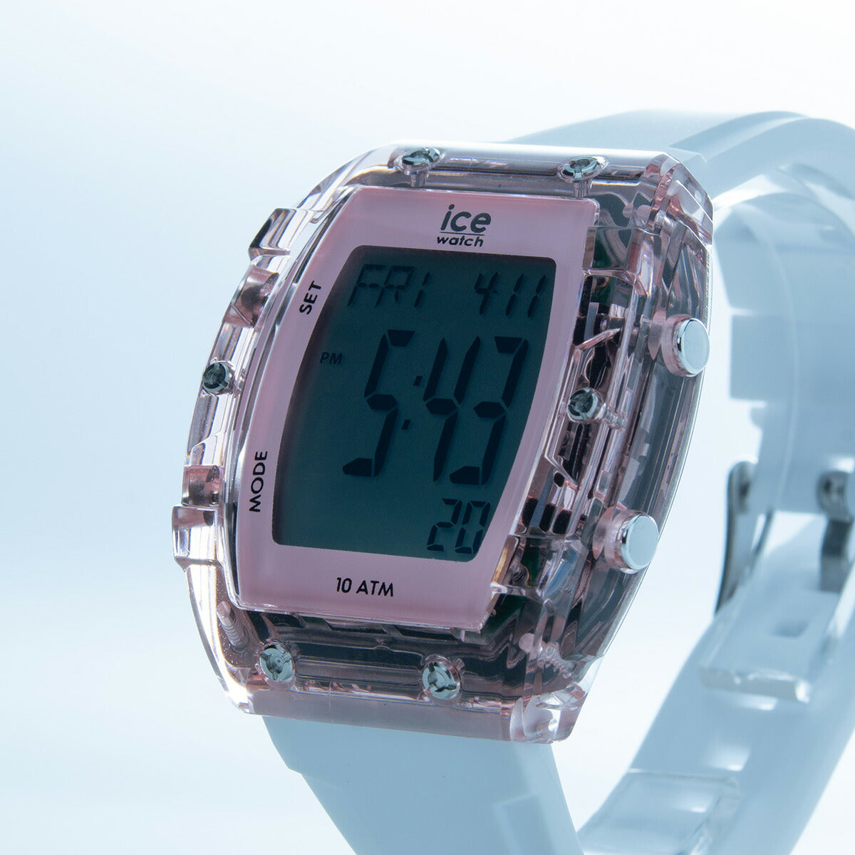 アイスウォッチ ICE-WATCH 腕時計 メンズ レディース アイスデジットボリデイ ICE digit boliday ホワイト クリアピンク シルバー 024566【2025 新作】