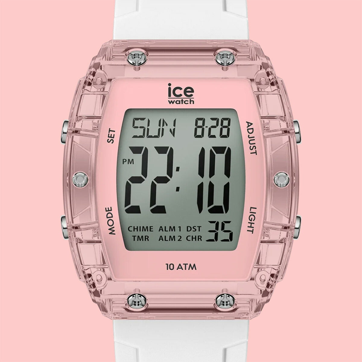 アイスウォッチ ICE-WATCH 腕時計 メンズ レディース アイスデジットボリデイ ICE digit boliday ホワイト クリアピンク シルバー 024566【2025 新作】