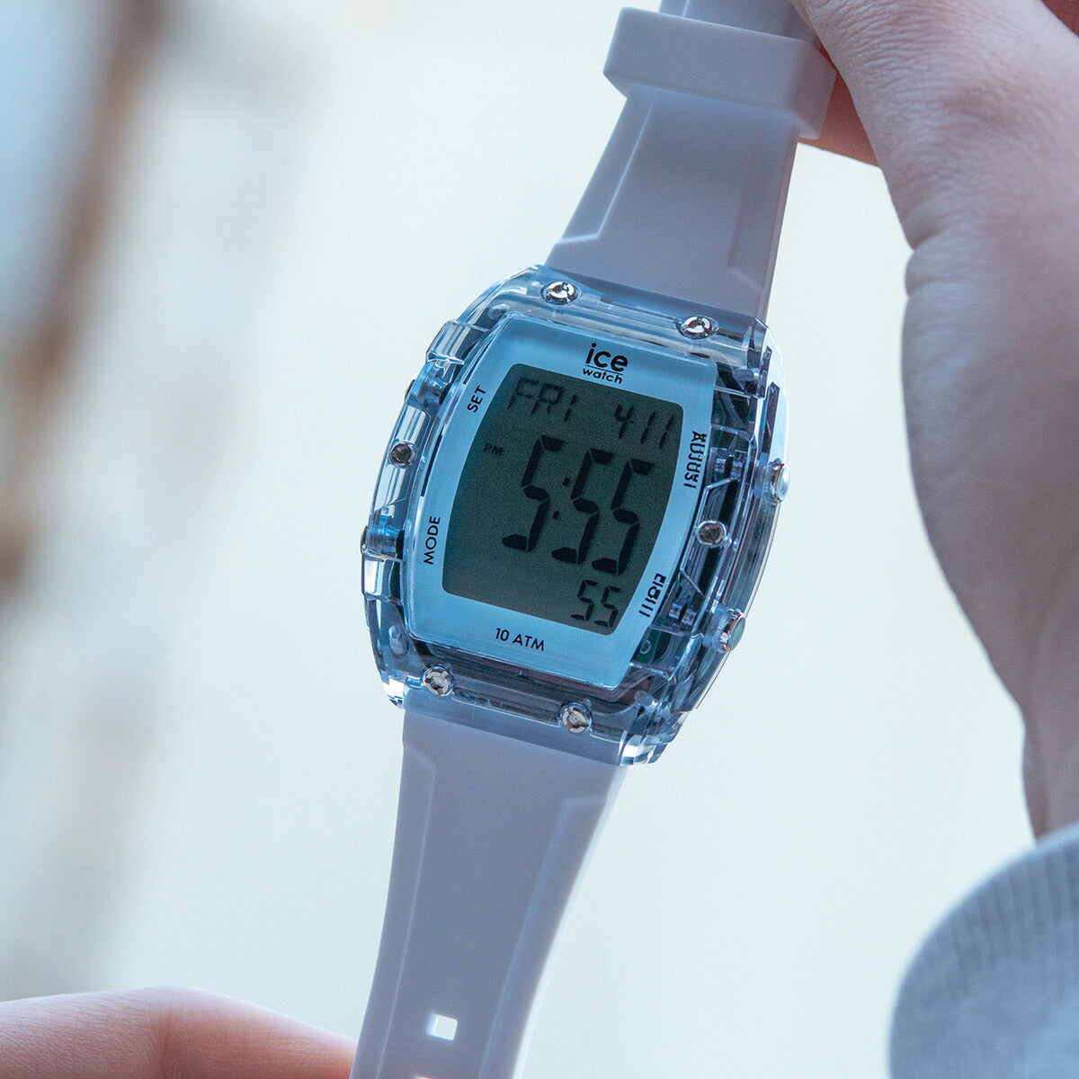 アイスウォッチ ICE-WATCH 腕時計 メンズ レディース アイスデジットボリデイ ICE digit boliday ホワイト クリアブルー シルバー 024567【2025 新作】