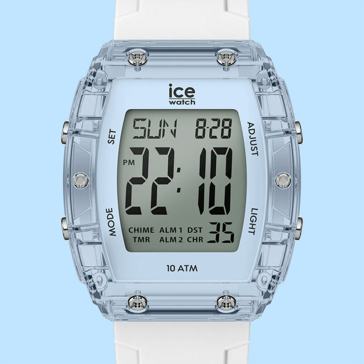 アイスウォッチ ICE-WATCH 腕時計 メンズ レディース アイスデジットボリデイ ICE digit boliday ホワイト クリアブルー シルバー 024567【2025 新作】